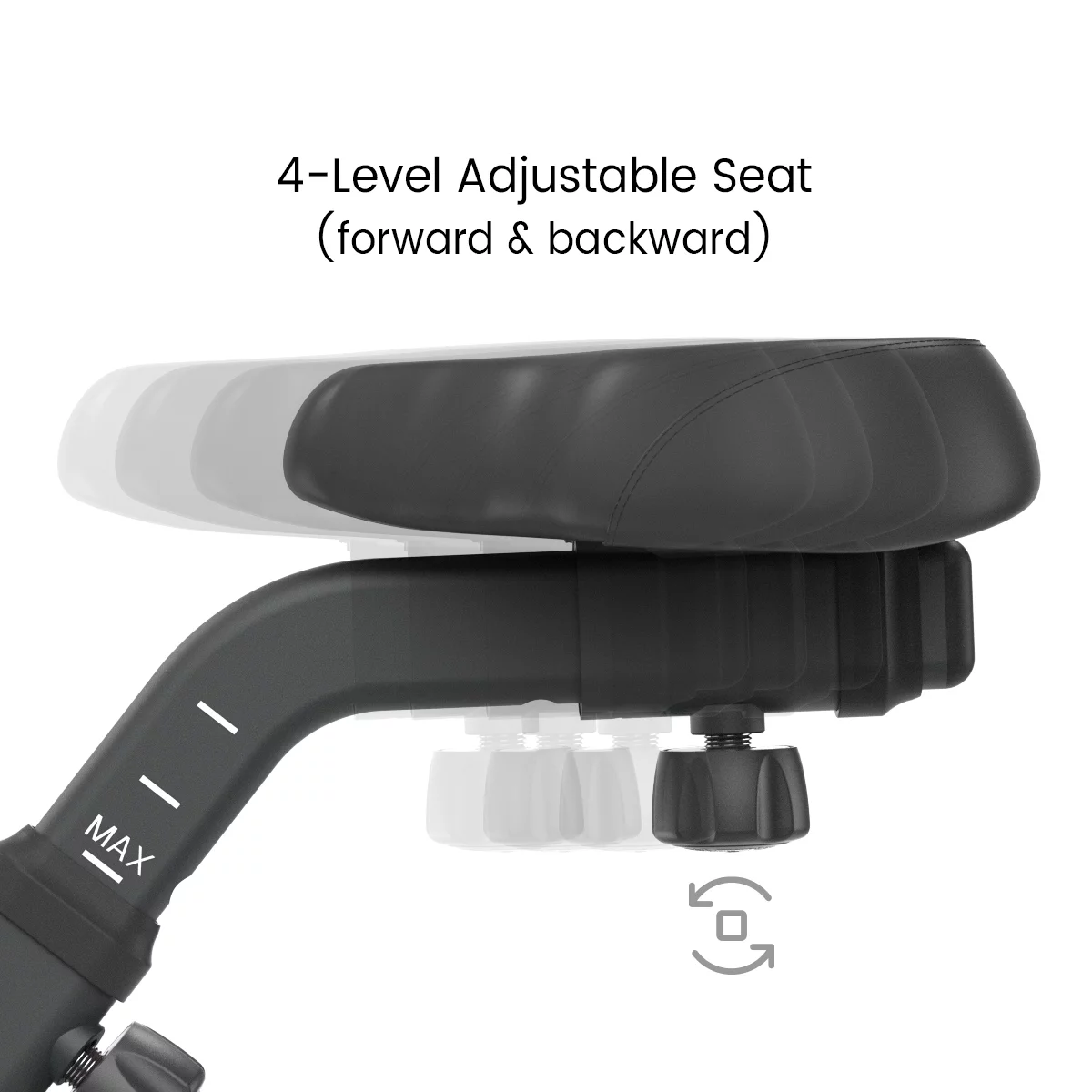 Relife Sports Upright  Exercise Bike with Fitness APP Foldable Stationary Bike for Home Gym , Black - Womvr