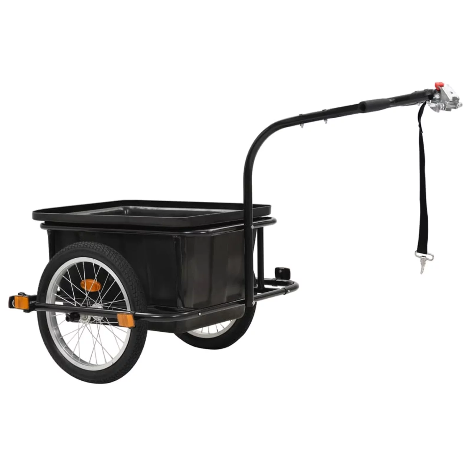 Anself Bike Cargo Trailer Black 13.2 gal - Womvr