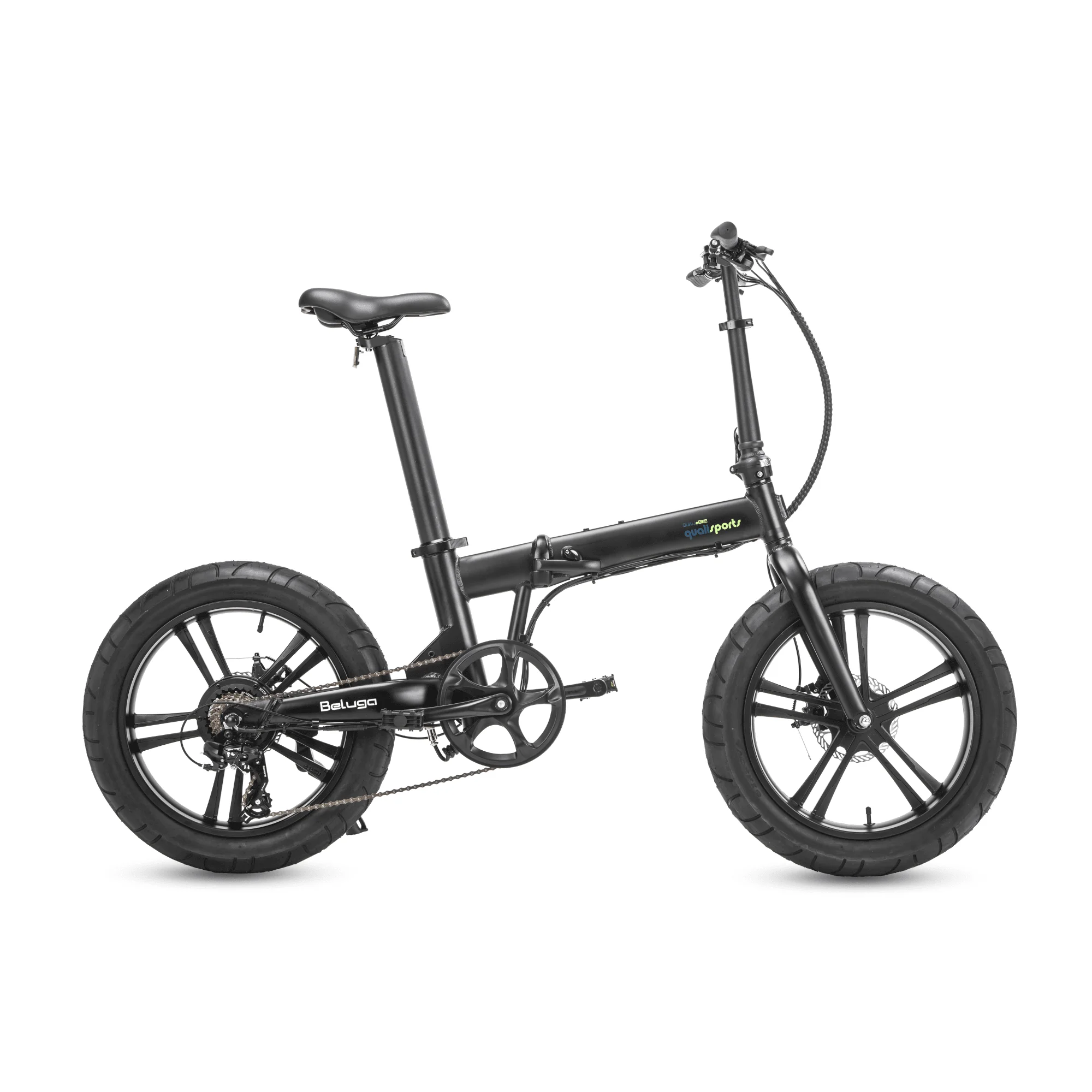 Qualisports Foldable Ebike for Adults, 500W with Removable Battery, 48V 10.5Ah Fat Tire Electric Bicycle, 7-Speed - Womvr