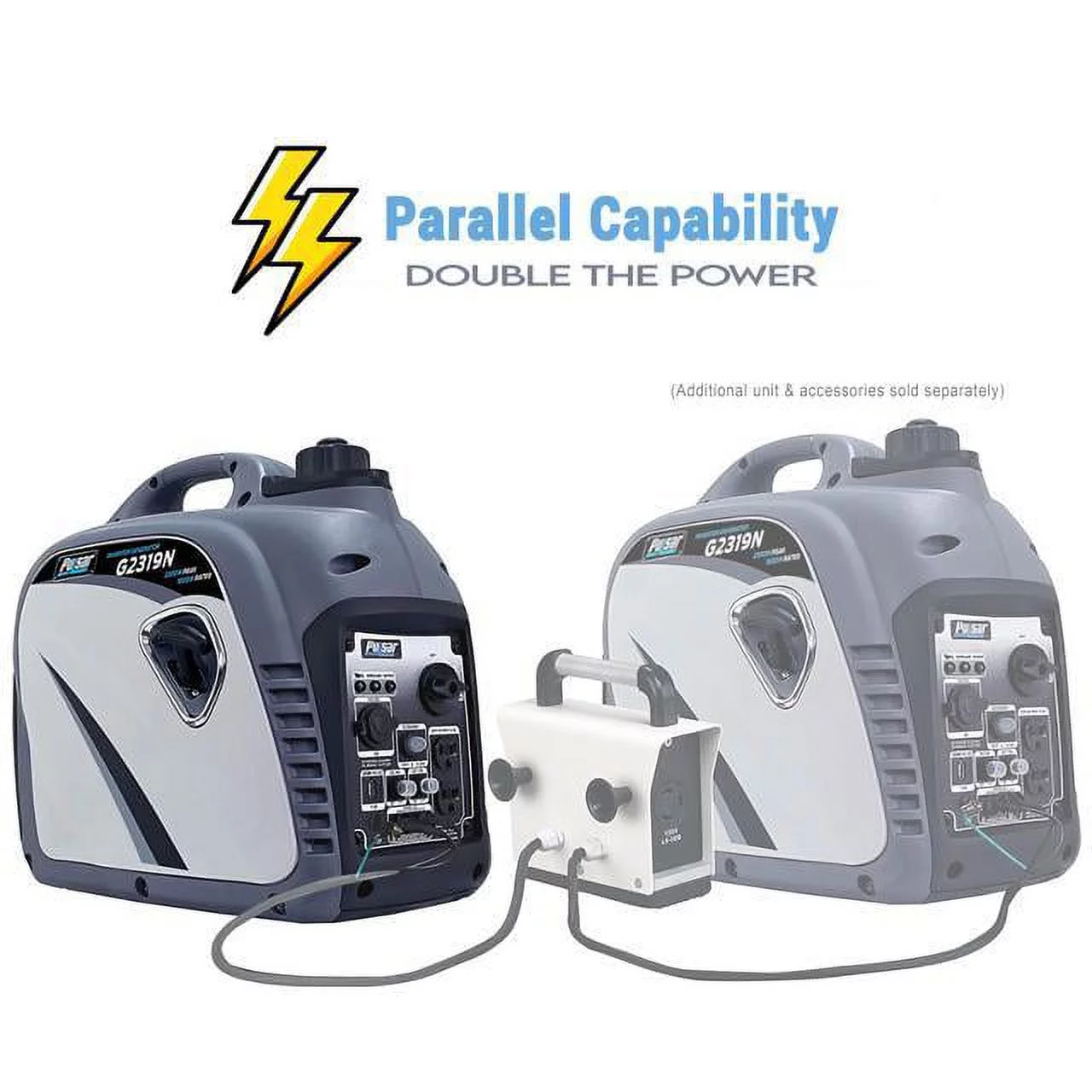 Pulsar 2300 Peak Watt Digital Inverter Generator With 80cc OHV Engine G2319N - Womvr