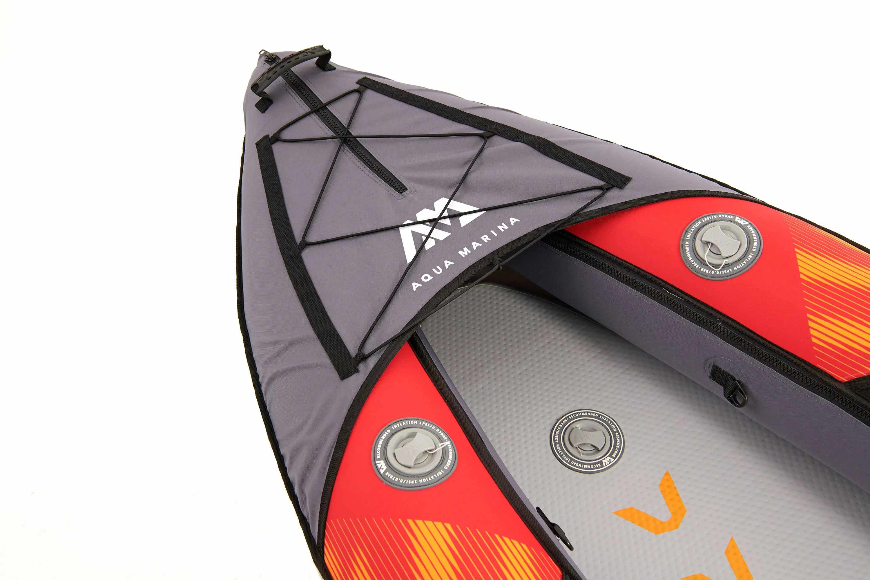 Aqua Marina TOURING KAYAK - MEMBA 1210 - Inflatable KAYAK Package, including Carry Bag, Paddle, Fin, Pump - Womvr