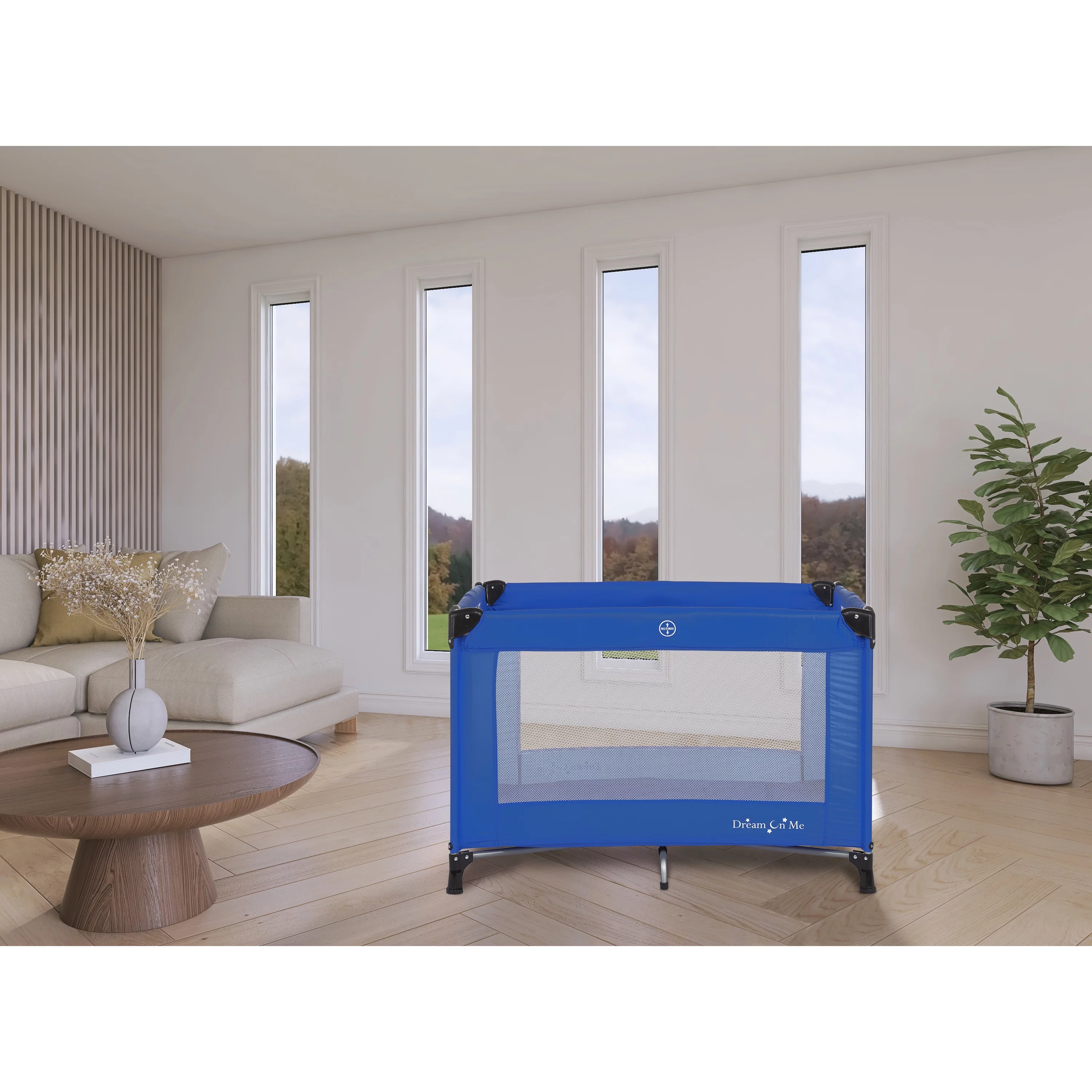 Dream On Me Nest Portable Play Yard with Carry Bag and Shoulder Strap, Pink - Womvr