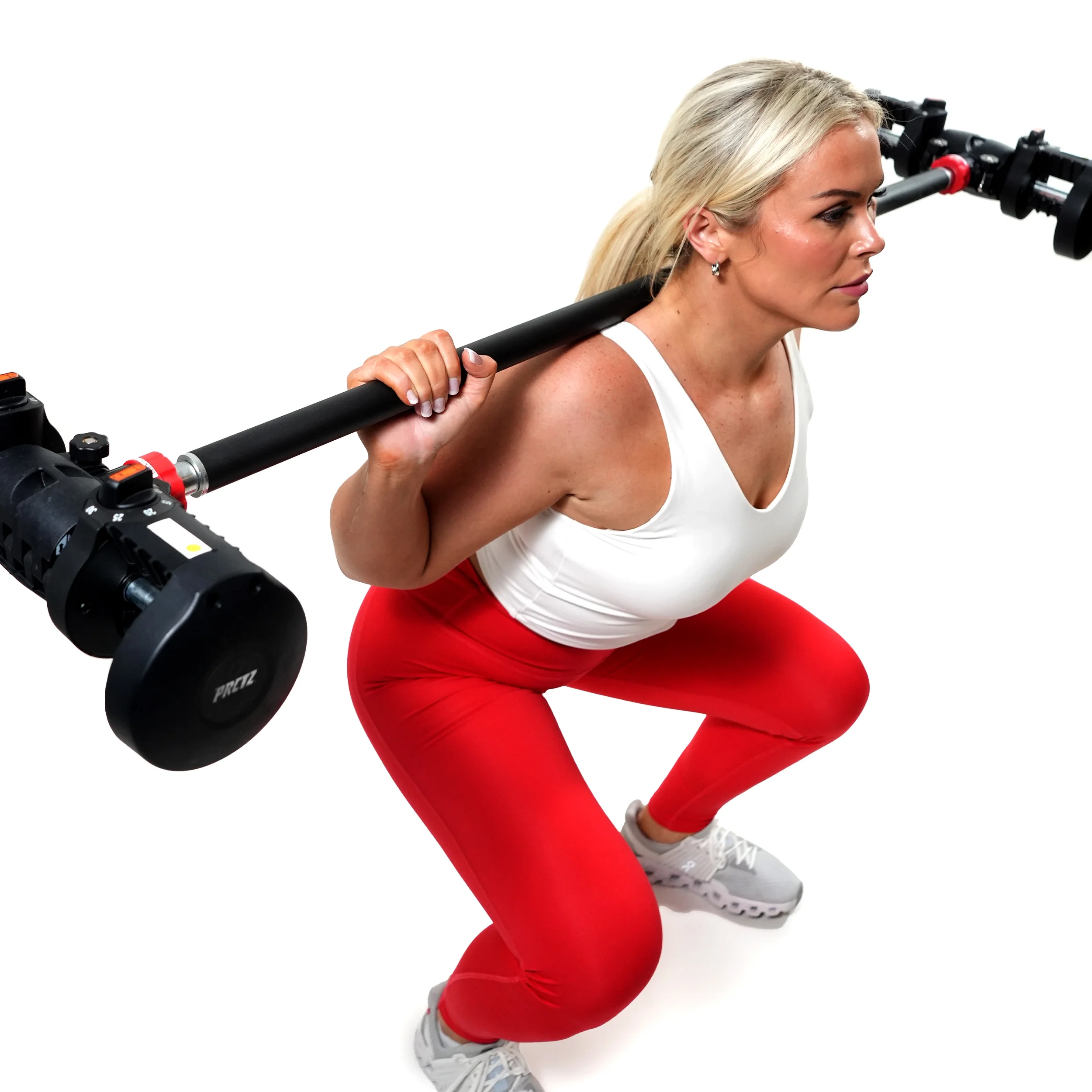 PRCTZ Modular Weightlifting Barbell, Adjustable Dumbbell to Barbell Converter, up to 200 lb. Capacity - Womvr