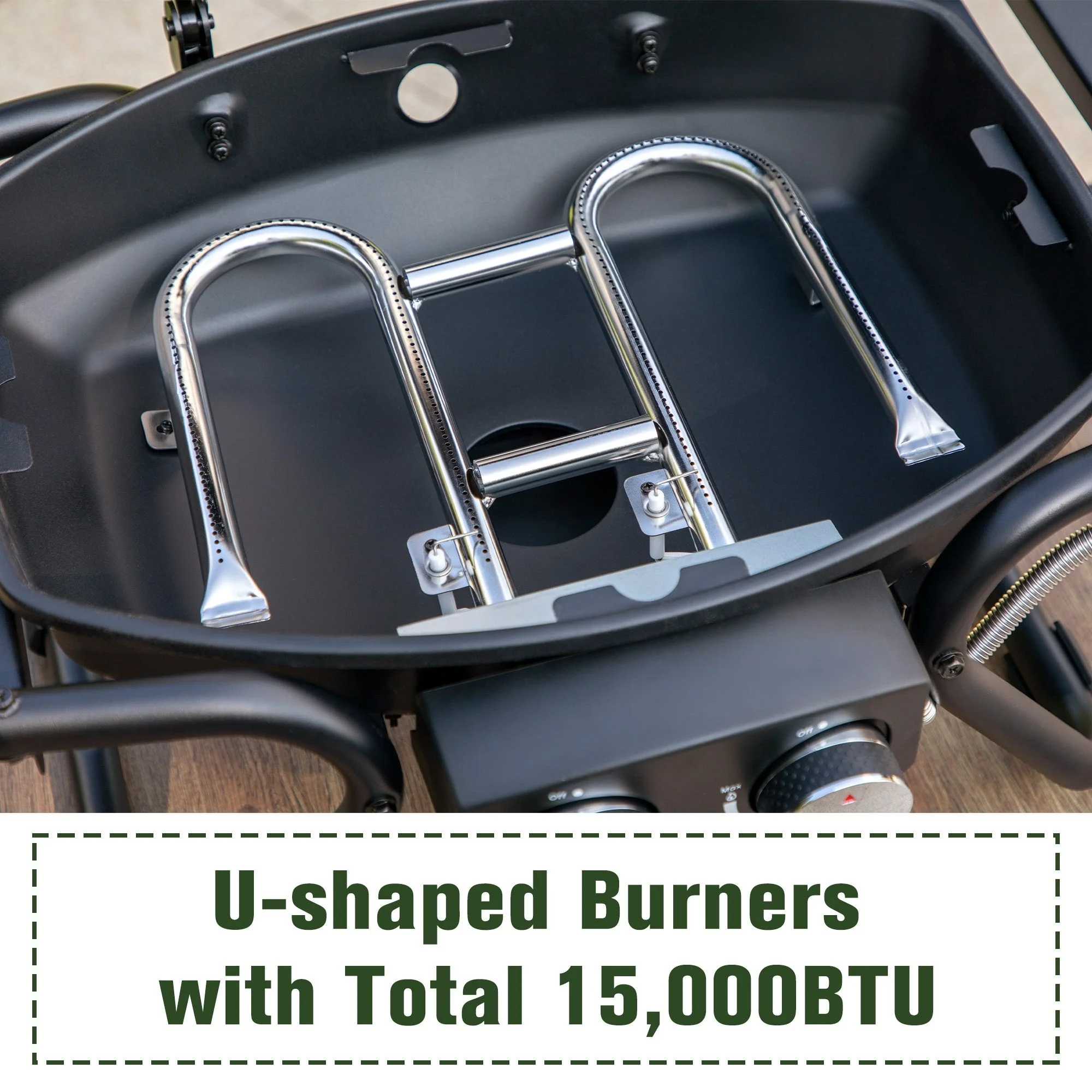 Sophia & William 2 Burner 15,000 BTU Portable Propane Gas Grill - Womvr