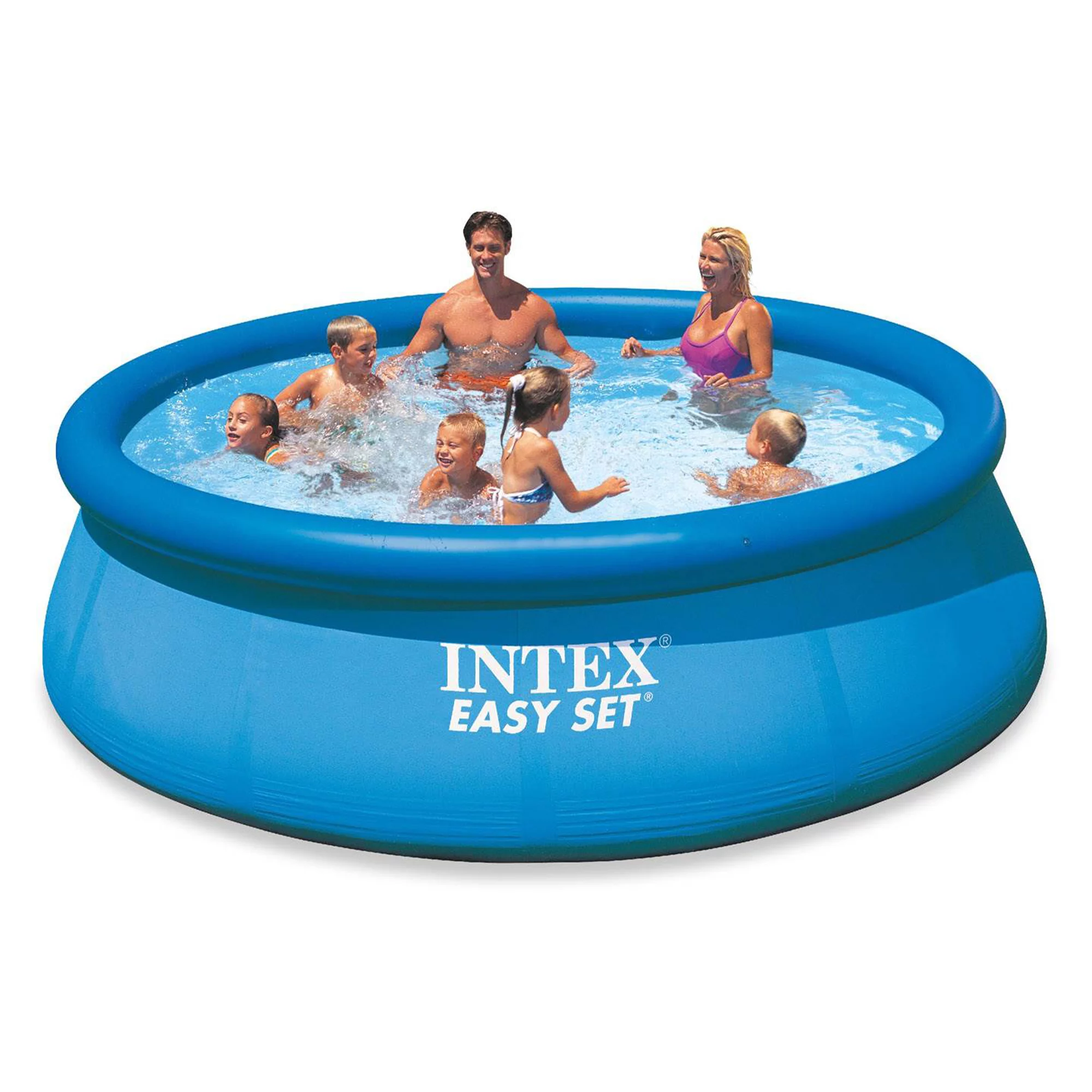 Intex 12ft x 30in Easy Set Above Ground Pool with Filter Pump & Automatic Vacuum - Womvr