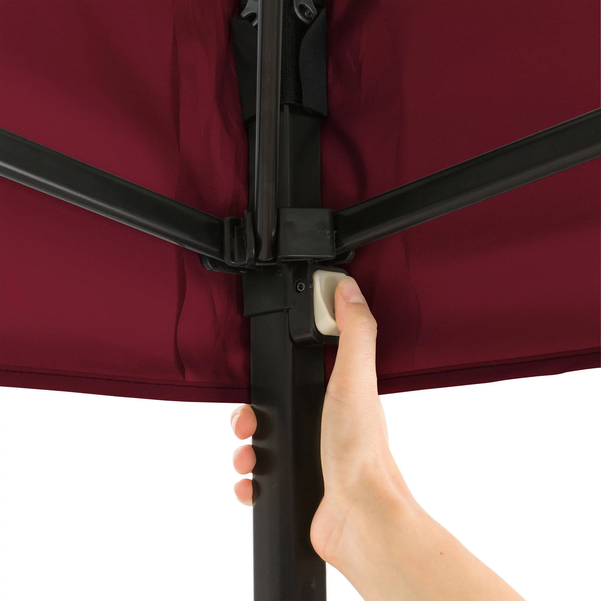 Ozark Trail Simple Push Straight Leg Instant Canopy, White, 10 ft x 10 ft - Womvr