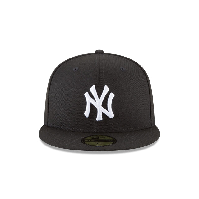 New York Yankees Black and White Basic 59FIFTY Fitted Hat - Womvr