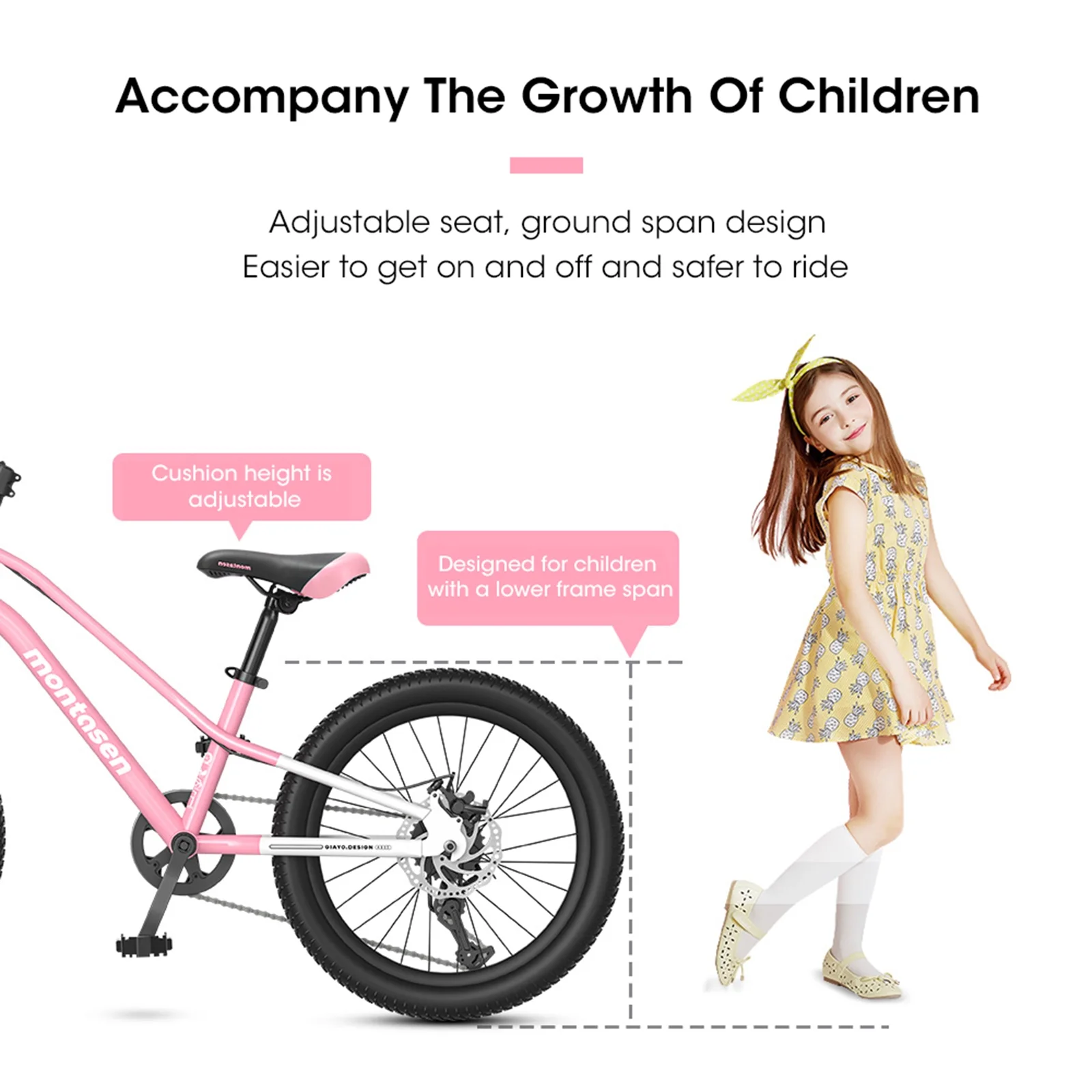 CIYOYO Kids Bicycle 24 inch Mountain bike for Boys and Girls,7 Speed Bike 8-12 Years Old Pink - Womvr