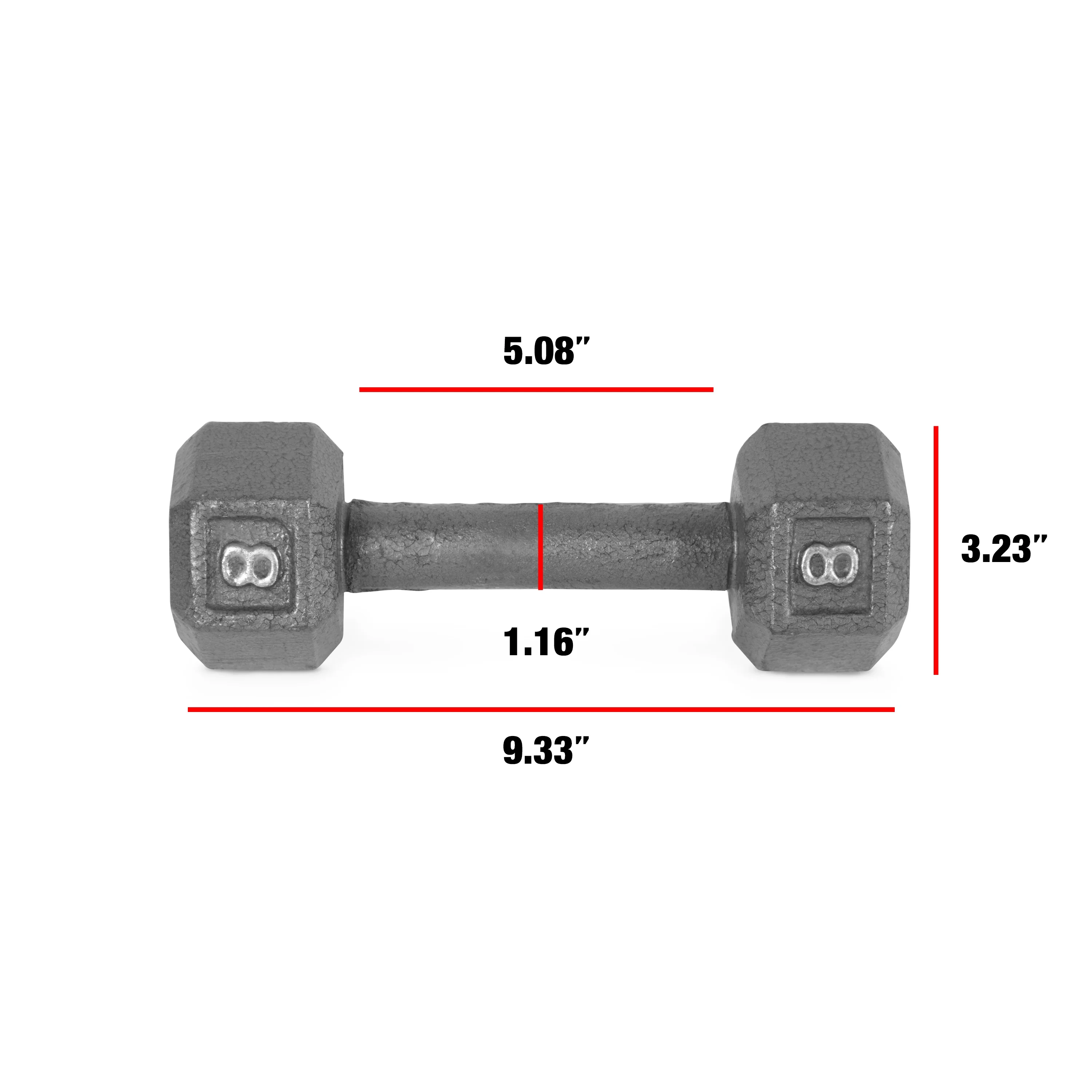 CAP Barbell Cast Iron Dumbbell, 25 Lb. Pair - Womvr