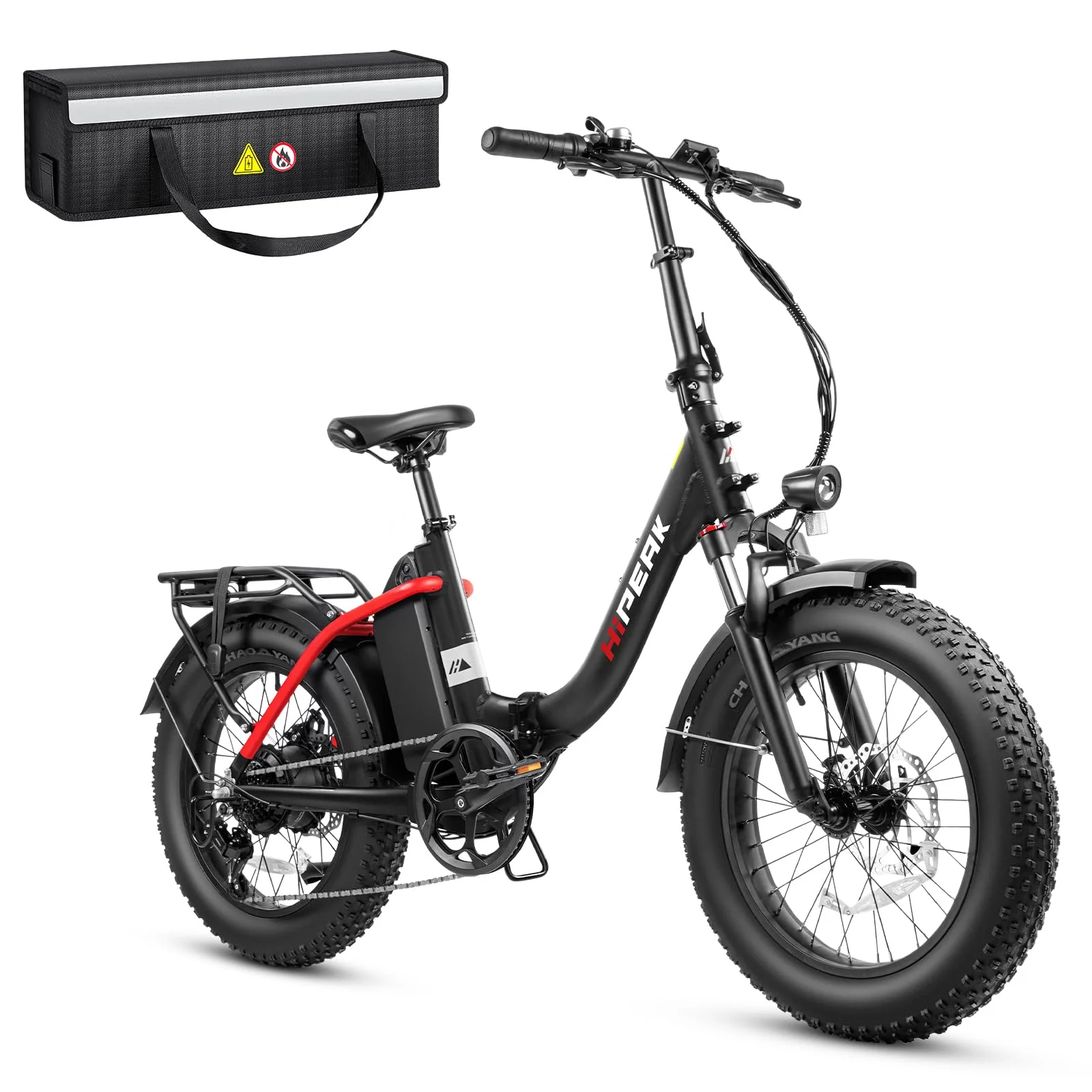 Hipeak 750W Electric Bike for Adults Folding Ebike 48V 15Ah 20