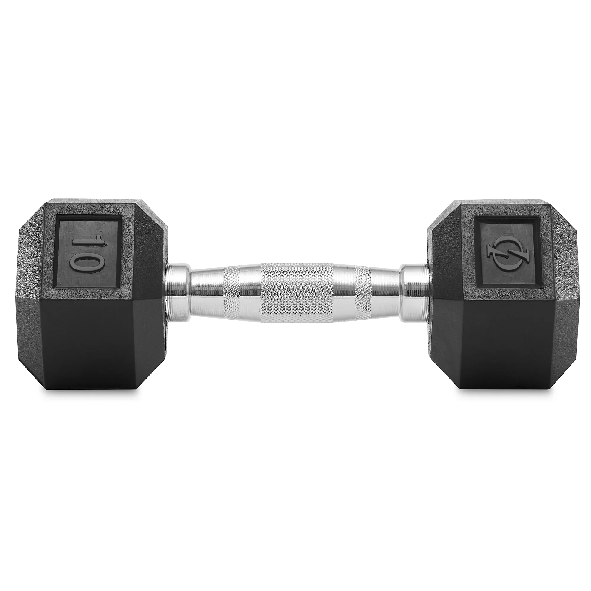 Philosophy Gym Rubber Coated Hex Dumbbell Hand Weights, 45 lb Pair - Womvr