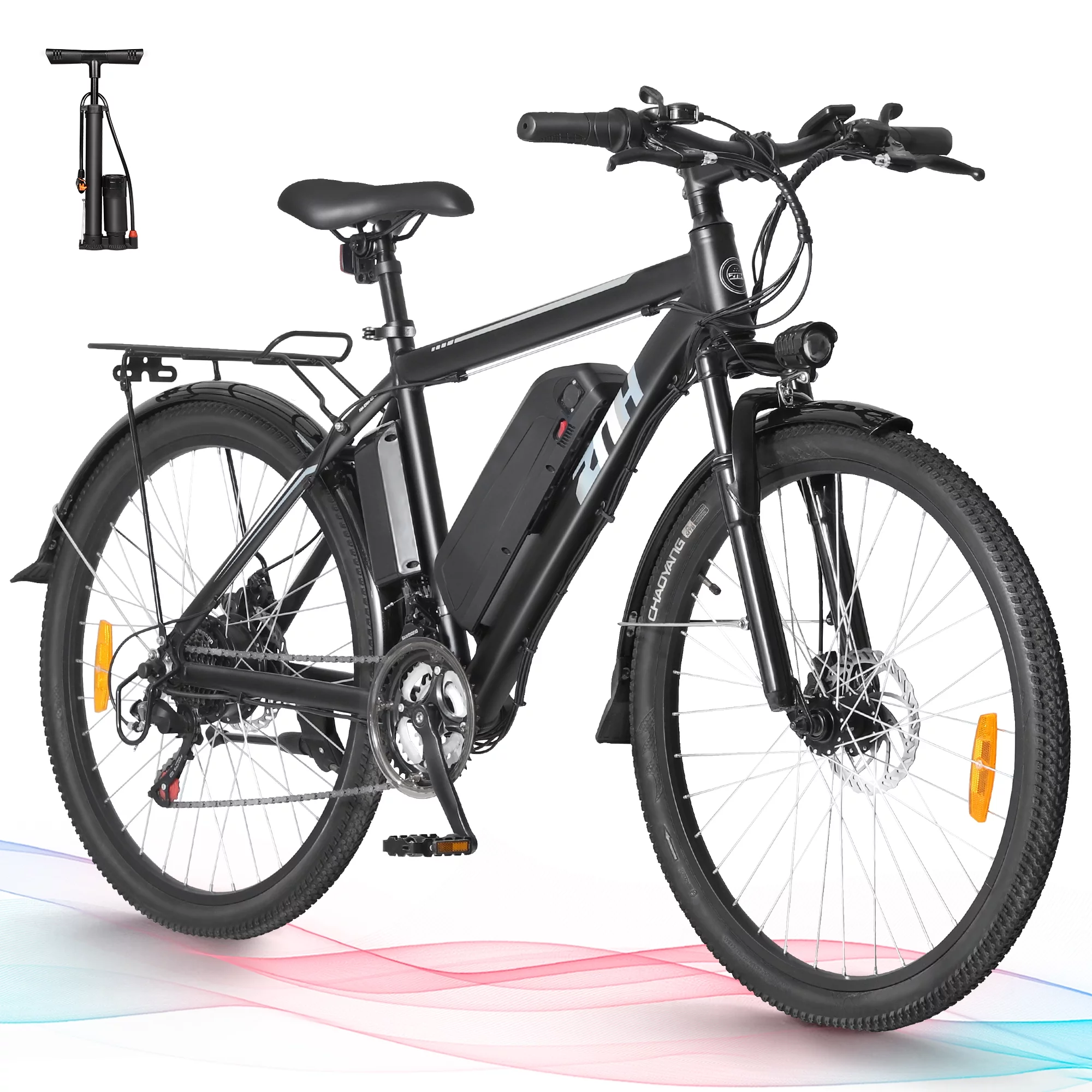 Electric Bike 350W Electric Mountain Bike 21-Speed Shifter Adult Ebike Electric Bicycle for Men Women 36V/10Ah Battery with 3 Working Models, Black - Womvr