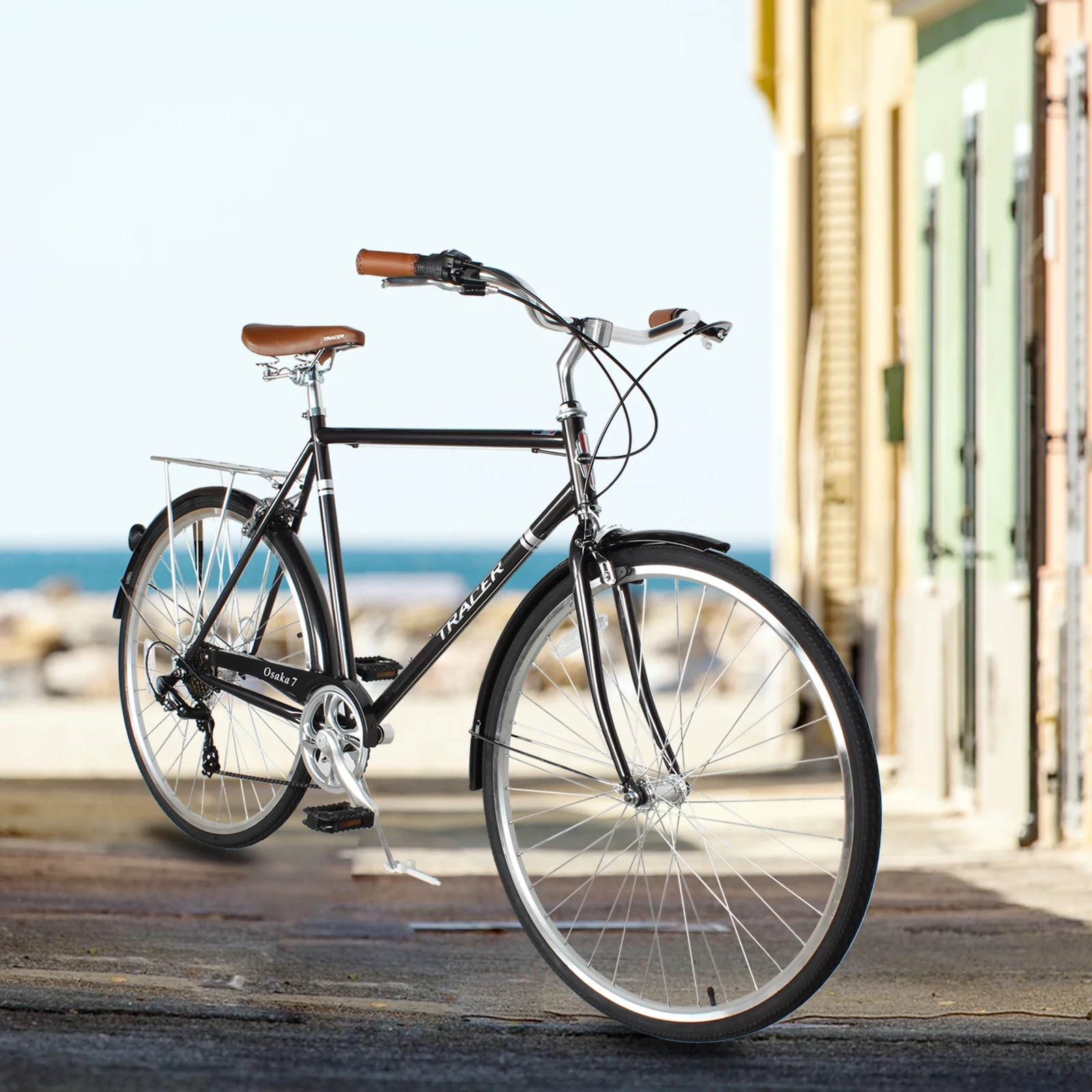 Tracer Osaka Men's Hybrid City Bike 21