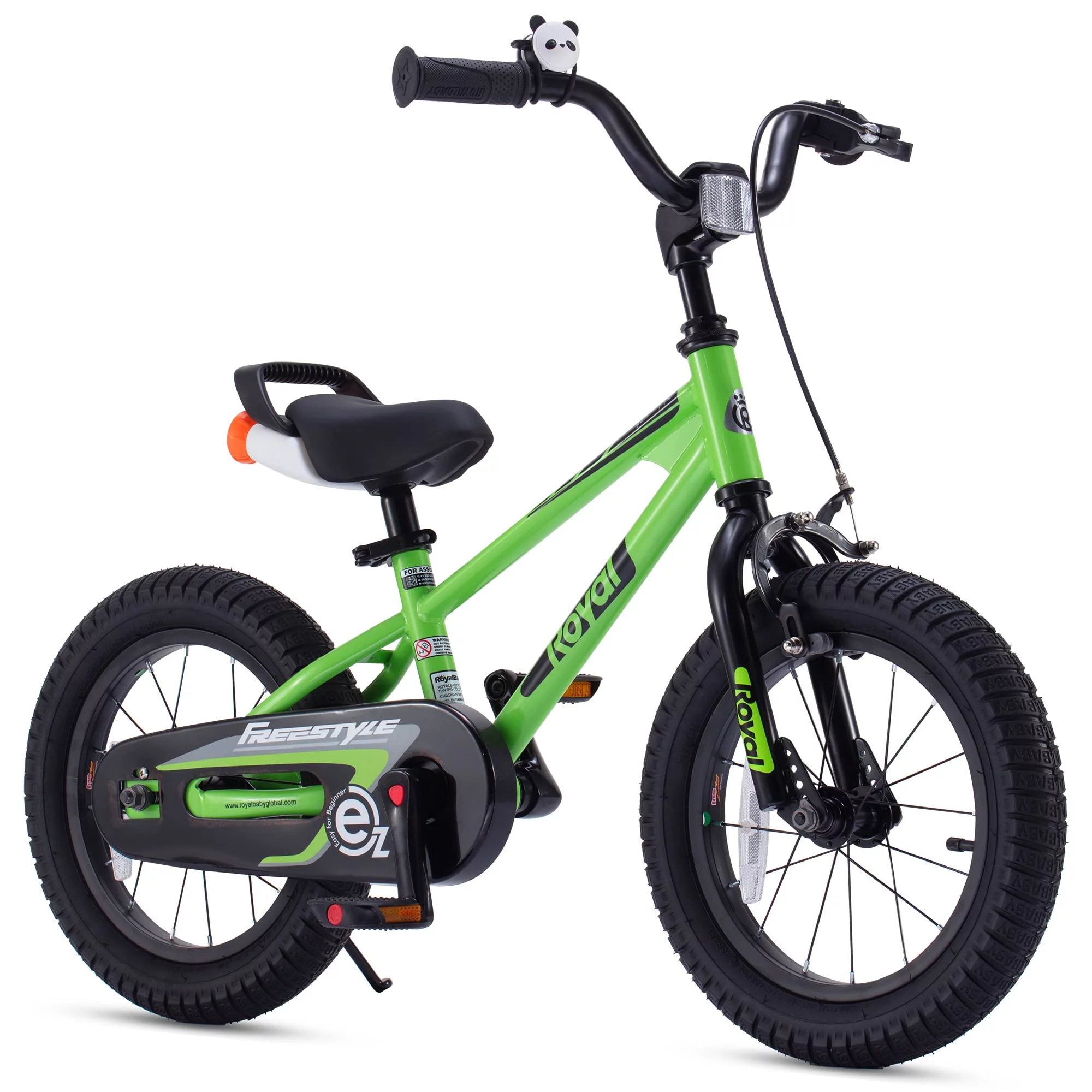 RoyalBaby EZ Kids Bike Easy Learn Balancing to Biking 14 Inch Balance & Pedal Bicycle Instant Assembly for Boys Girls Ages 3-5 Years Blue - Womvr