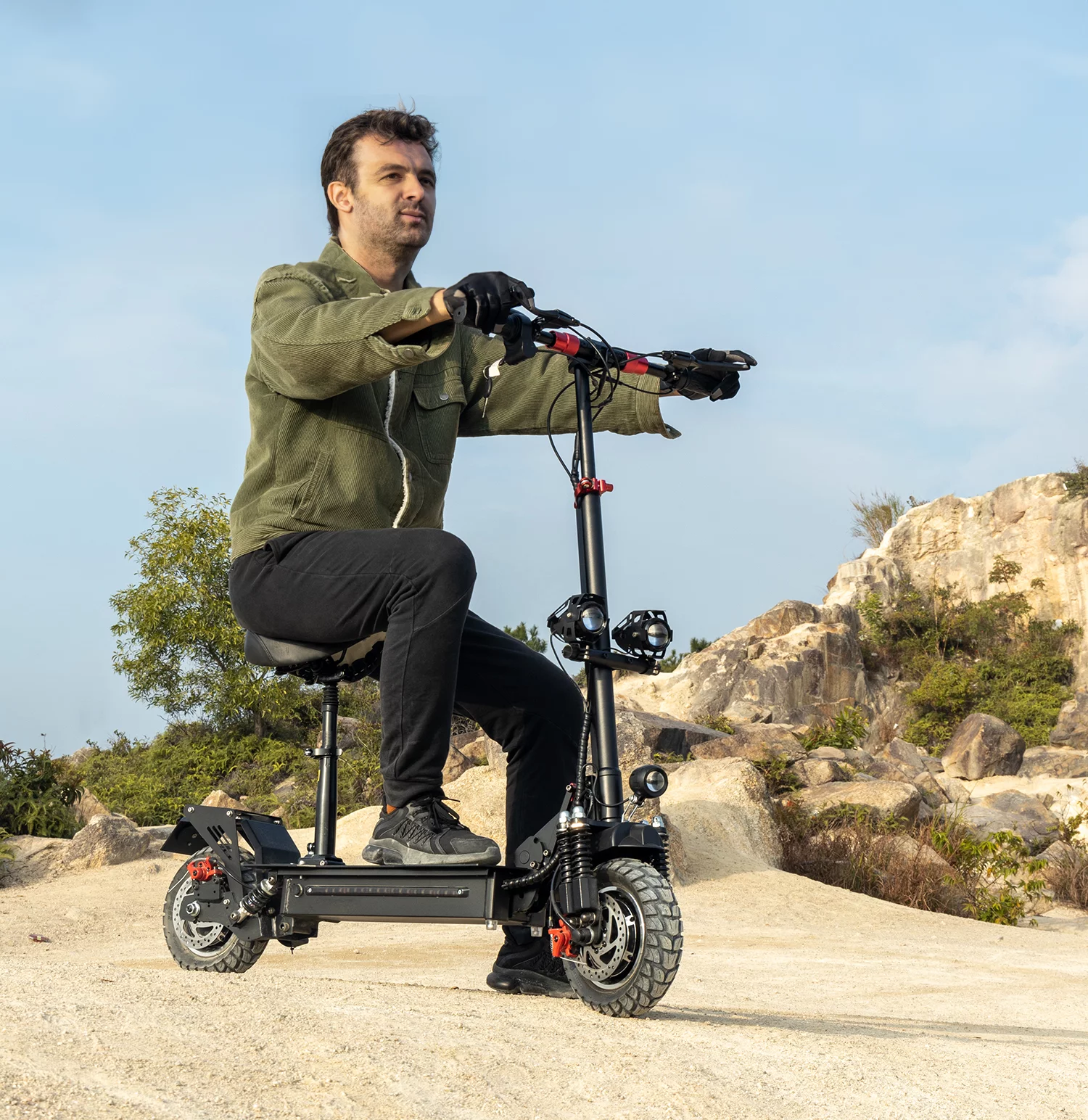 Electric Scooter 28 mph & 25 Miles 700W Kick Scooter, 10