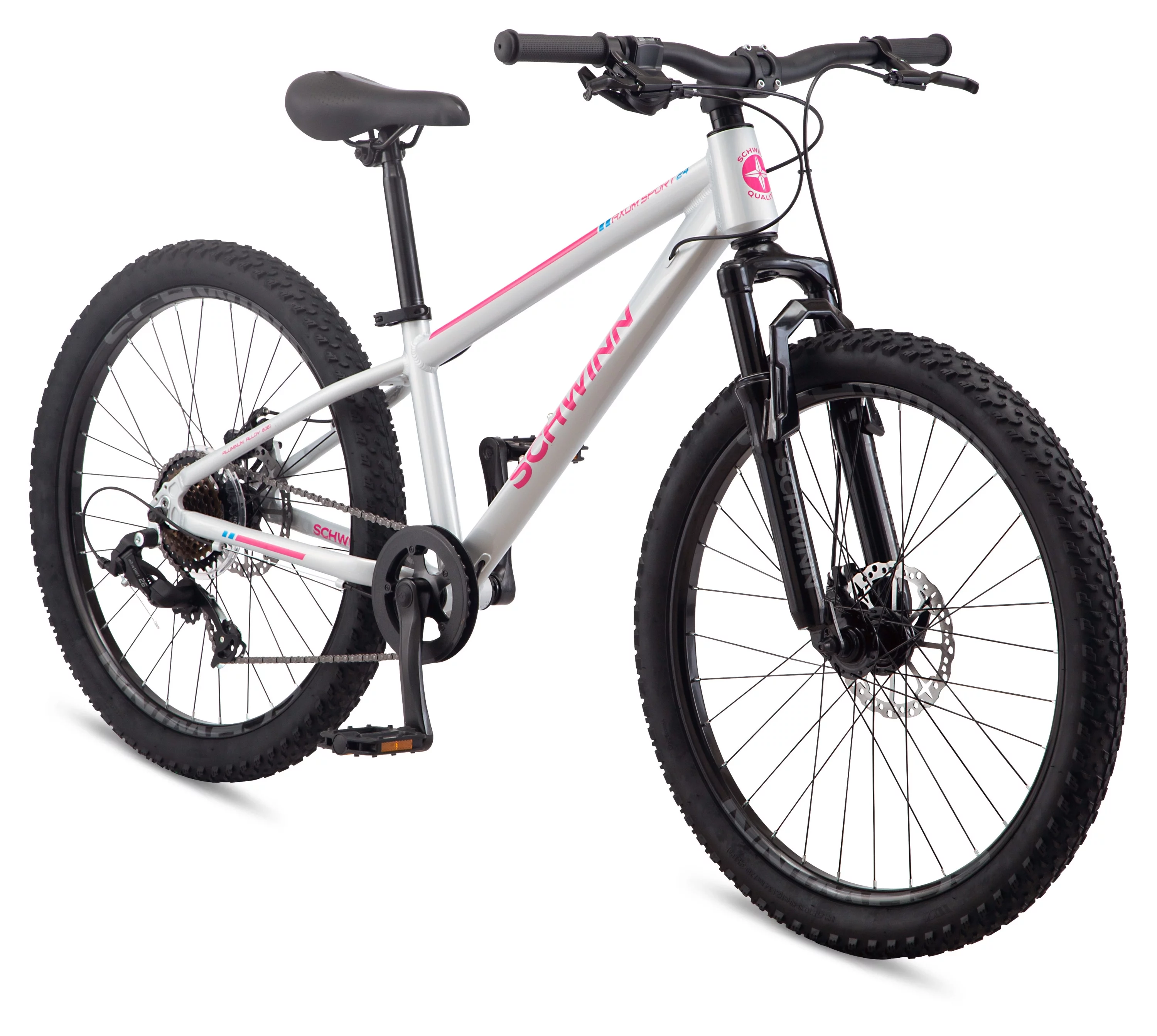 Schwinn 24-in. Axum Sport Kids Unisex Mountain Bike, Gray - Womvr