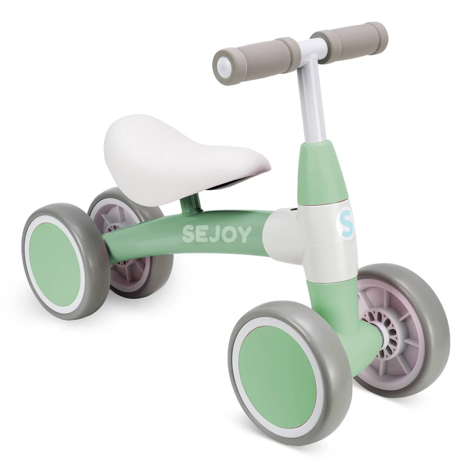 Sejoy Baby Balance Bike Children Walker for 1-3 Years Old Boys Girls 12-36 Months Kids Toddler First Bike 4 Wheels Riding Toys,First Birthday Gifts - Womvr