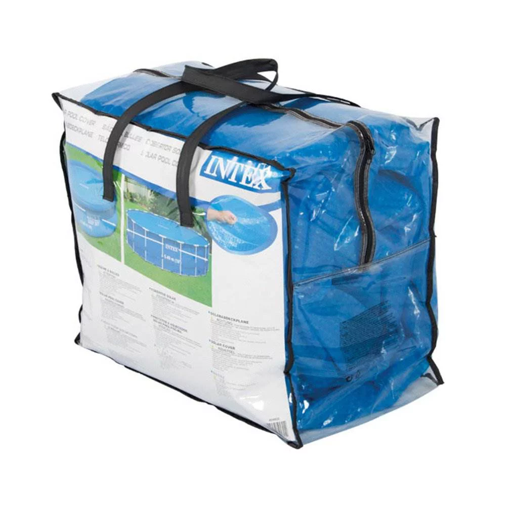 Intex 15ft x 48in Easy Set Above Ground Inflatable Pool w/ Pump and Solar Cover - Womvr