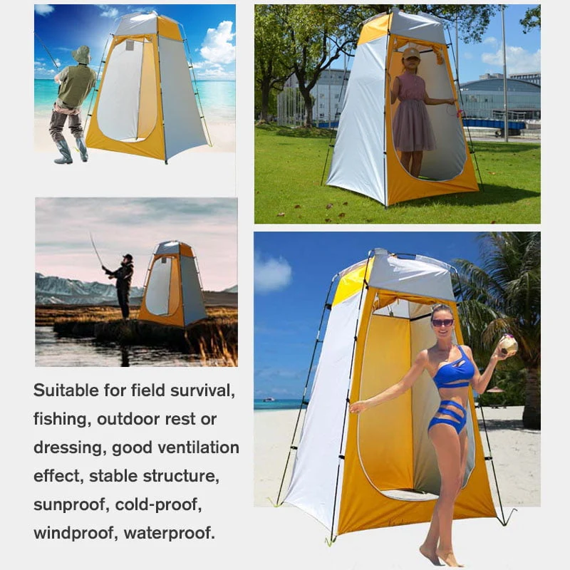 Novashion Instant Shower Tent, 6FT Tall Portable Utilitent Outdoor Privacy Tent for Camping/Biking/Toilet/Shower/Changing/Beach, Spacious Sun Rain Shelter Tent - Womvr