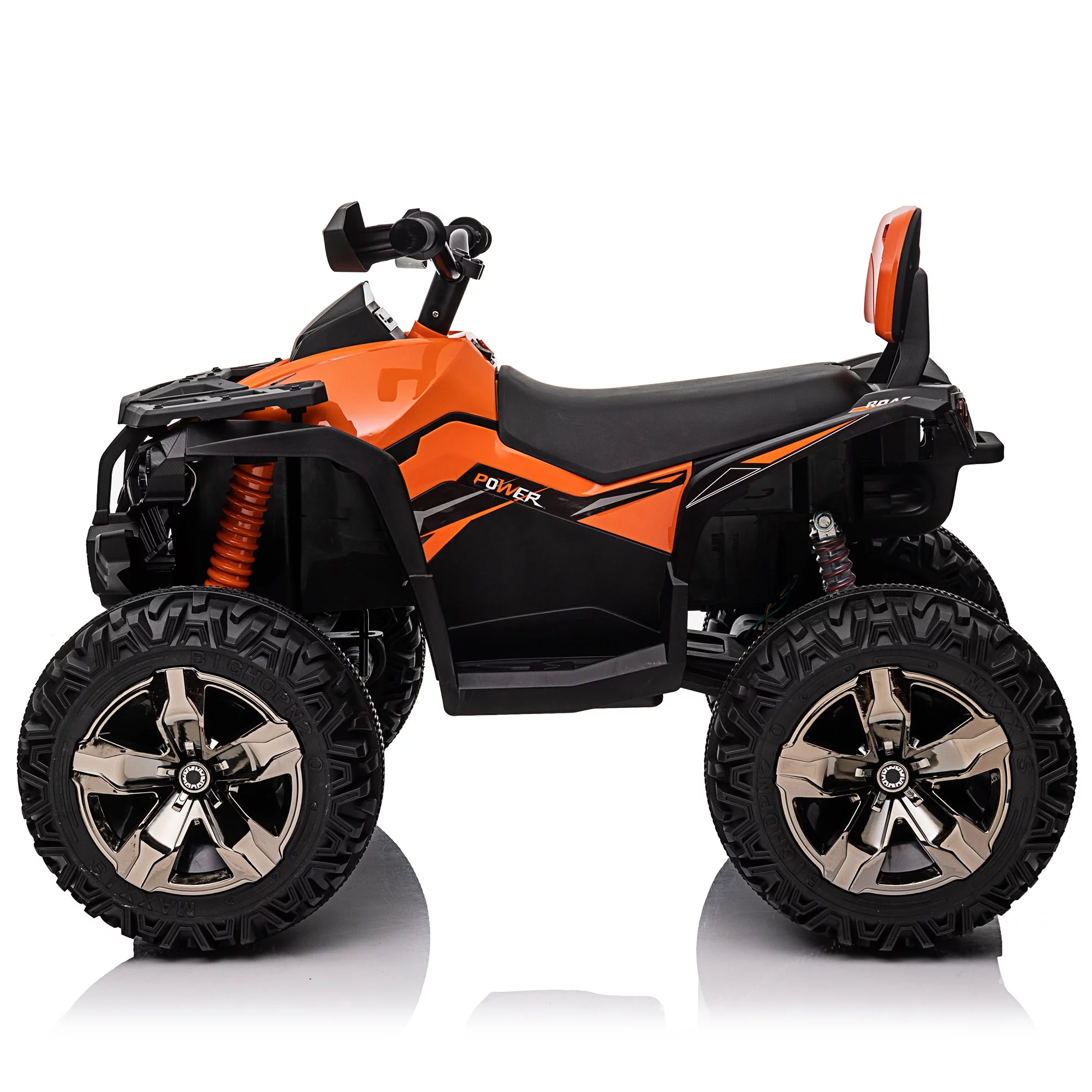 4x4 Kids Ride on ATV, 2 Seater 24 Volt Ride on Toys, 800W 4-Wheeler Quad Car for Big Kids, Black - Womvr