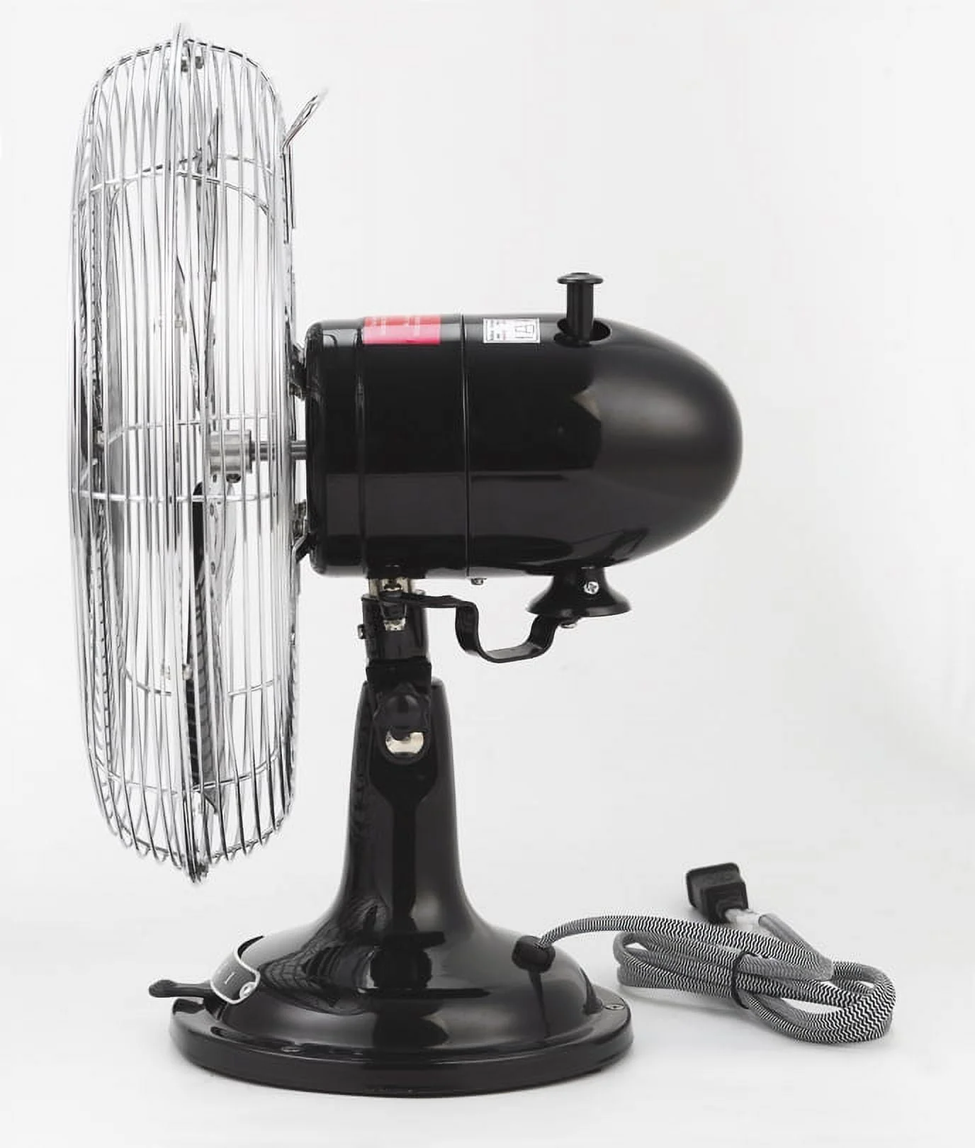 Better Homes & Gardens New 12 inch Retro 3-Speed Metal Tilted-Head Oscillation Table Fan Gold - Womvr