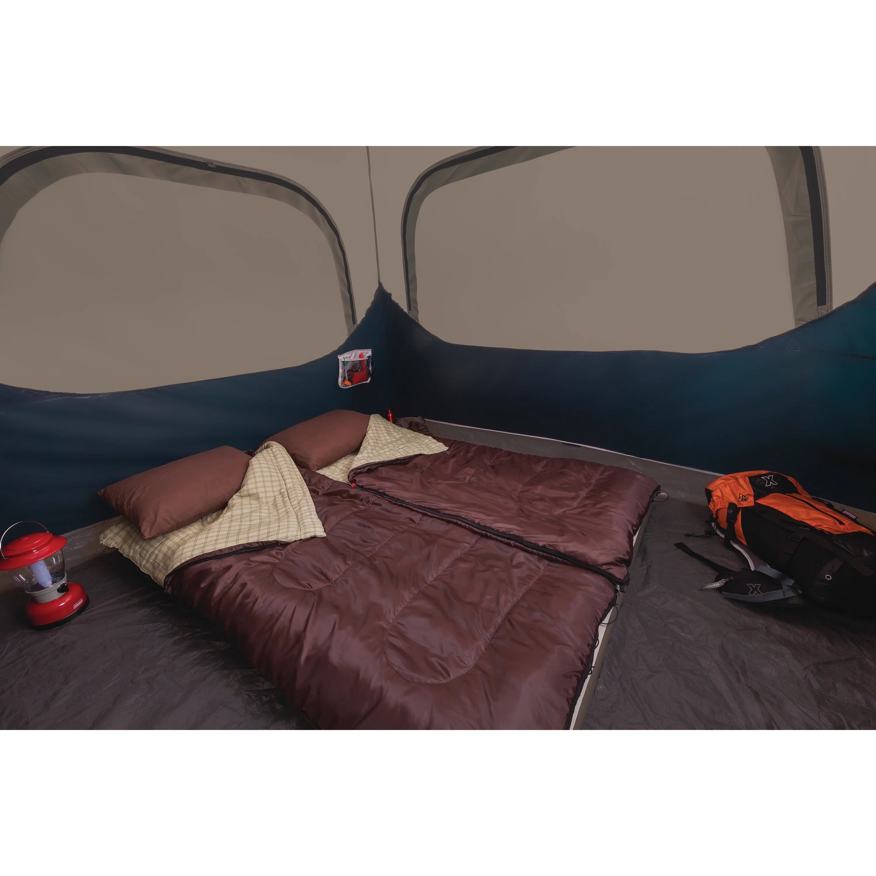 Coleman 6-Person Cabin Camping Tent with Instant Setup, 1 Room, Gray - Womvr