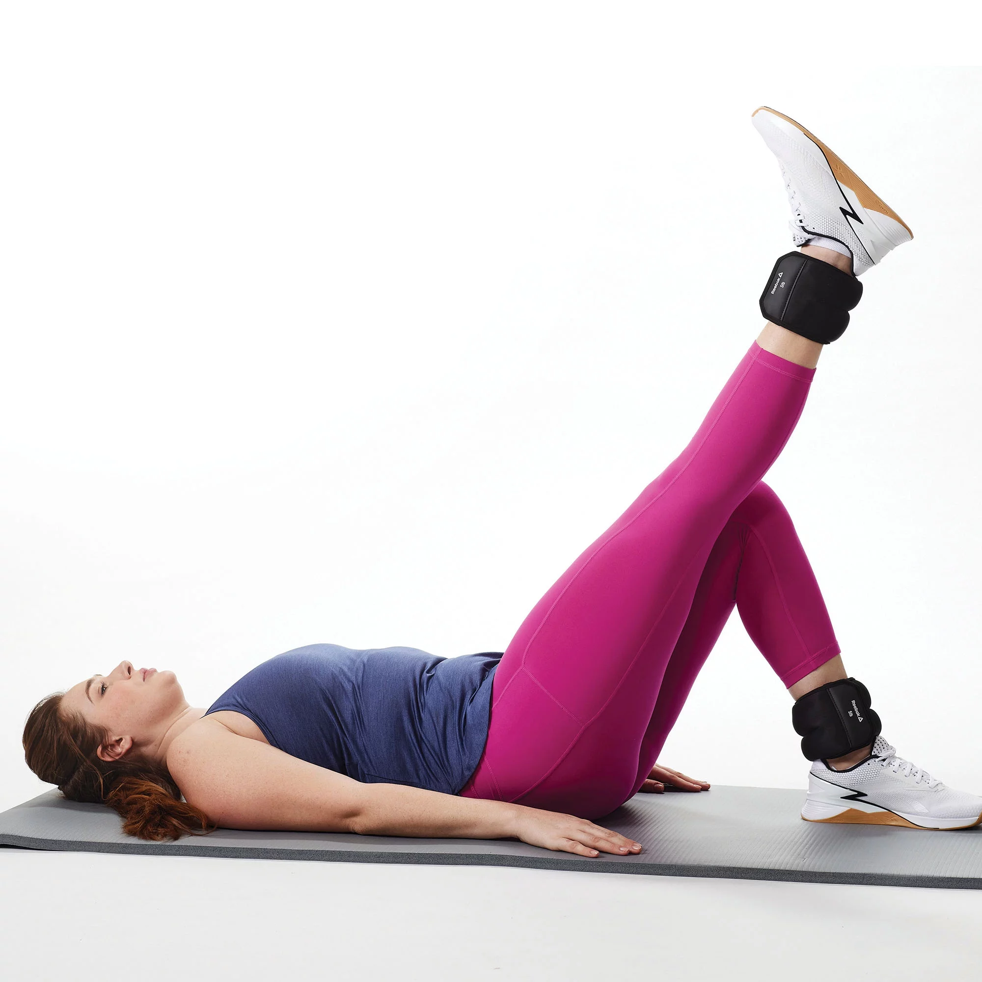 Reebok 10lb Ankle and Wrist Weight Set, Includes Two 5lb Weights, Adjustable Fit - Womvr