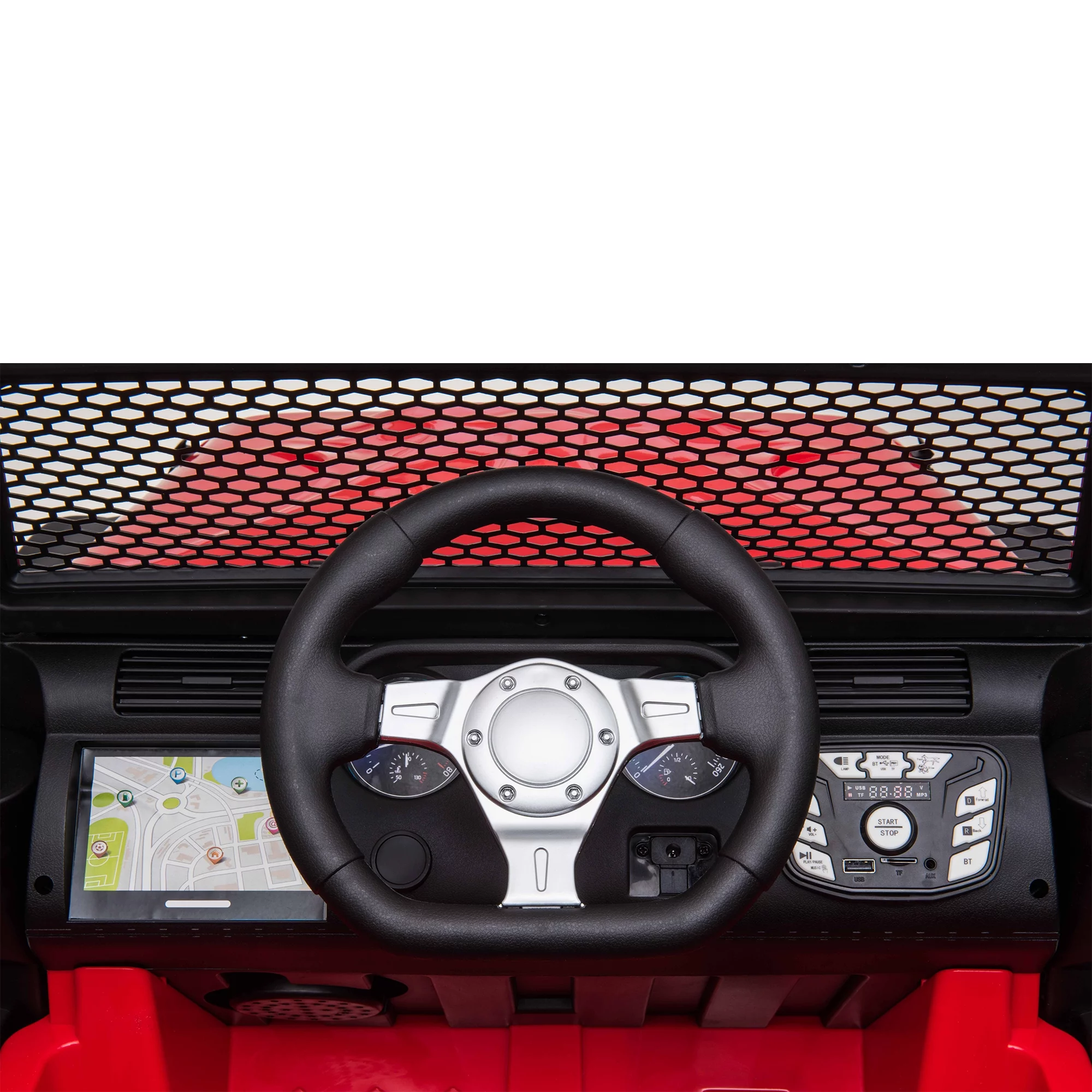 CIPACHO Kids Ride On Truck, 24V Battery Powered Toy Car with Spring Suspension, Remote Control, Red - Womvr