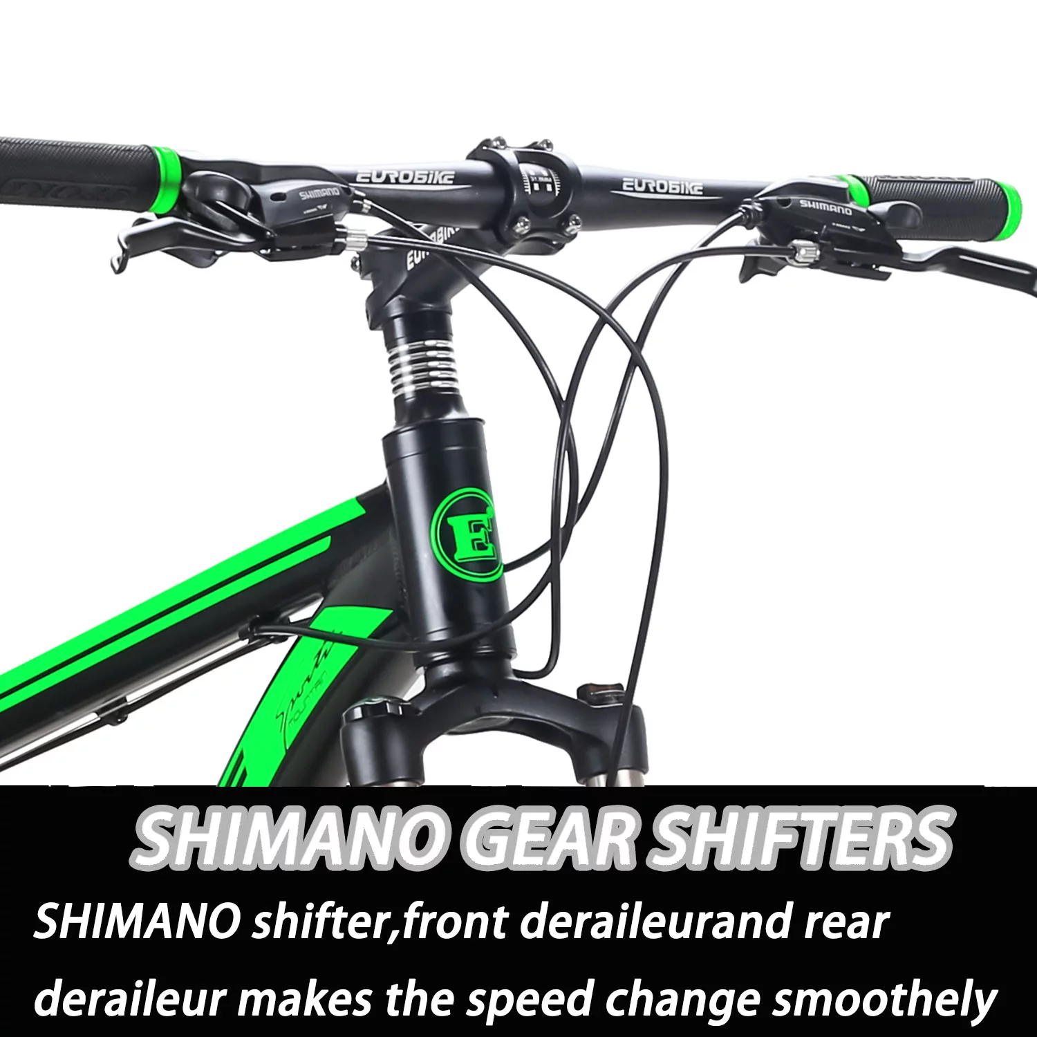 Eurobike Aluminum Mountain Bike 21 Speed 29 inch Bicycle for Men or Women Adults Silver - Womvr