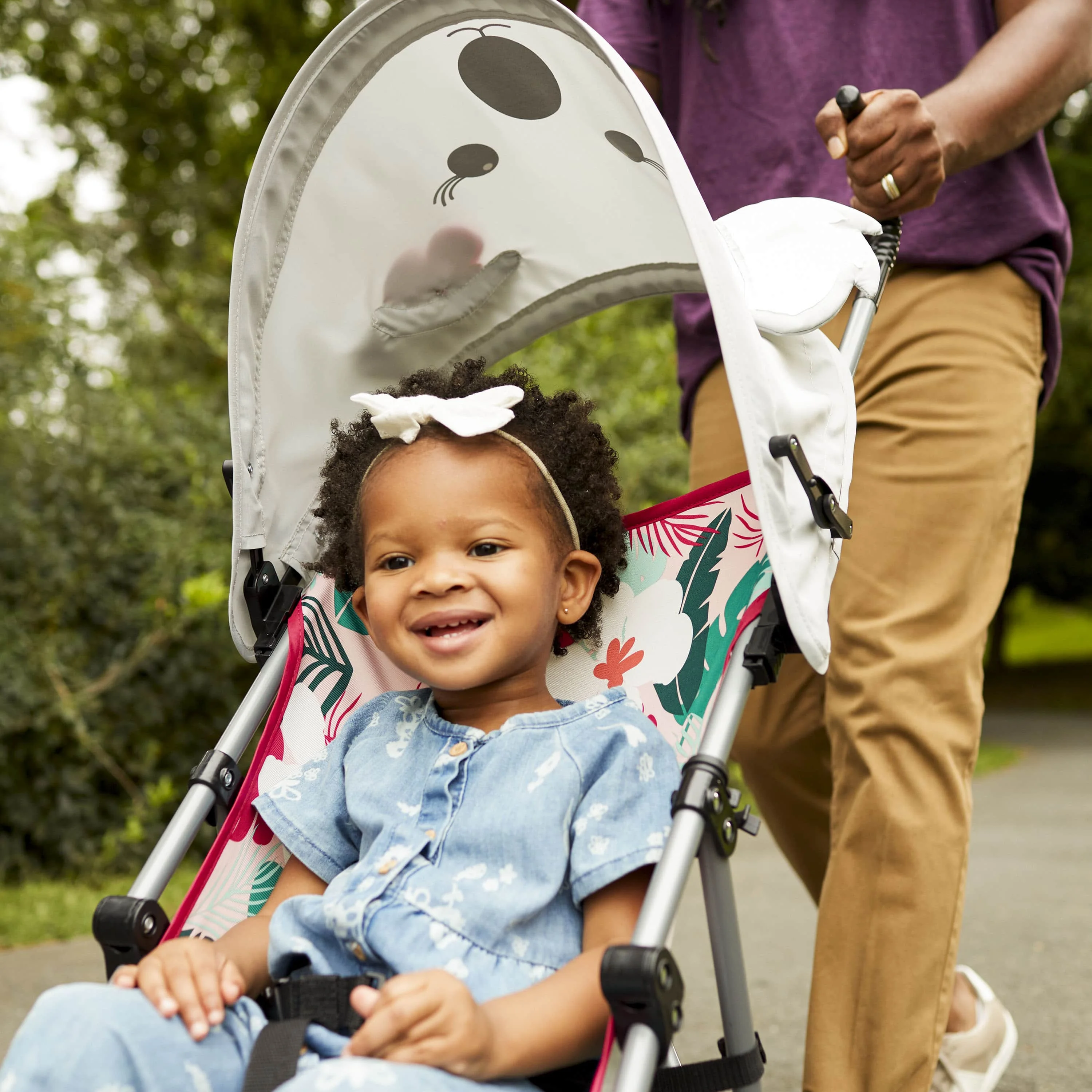 Cosco Kids Comfort Height Toddler Umbrella Stroller with Canopy, Moose - Womvr