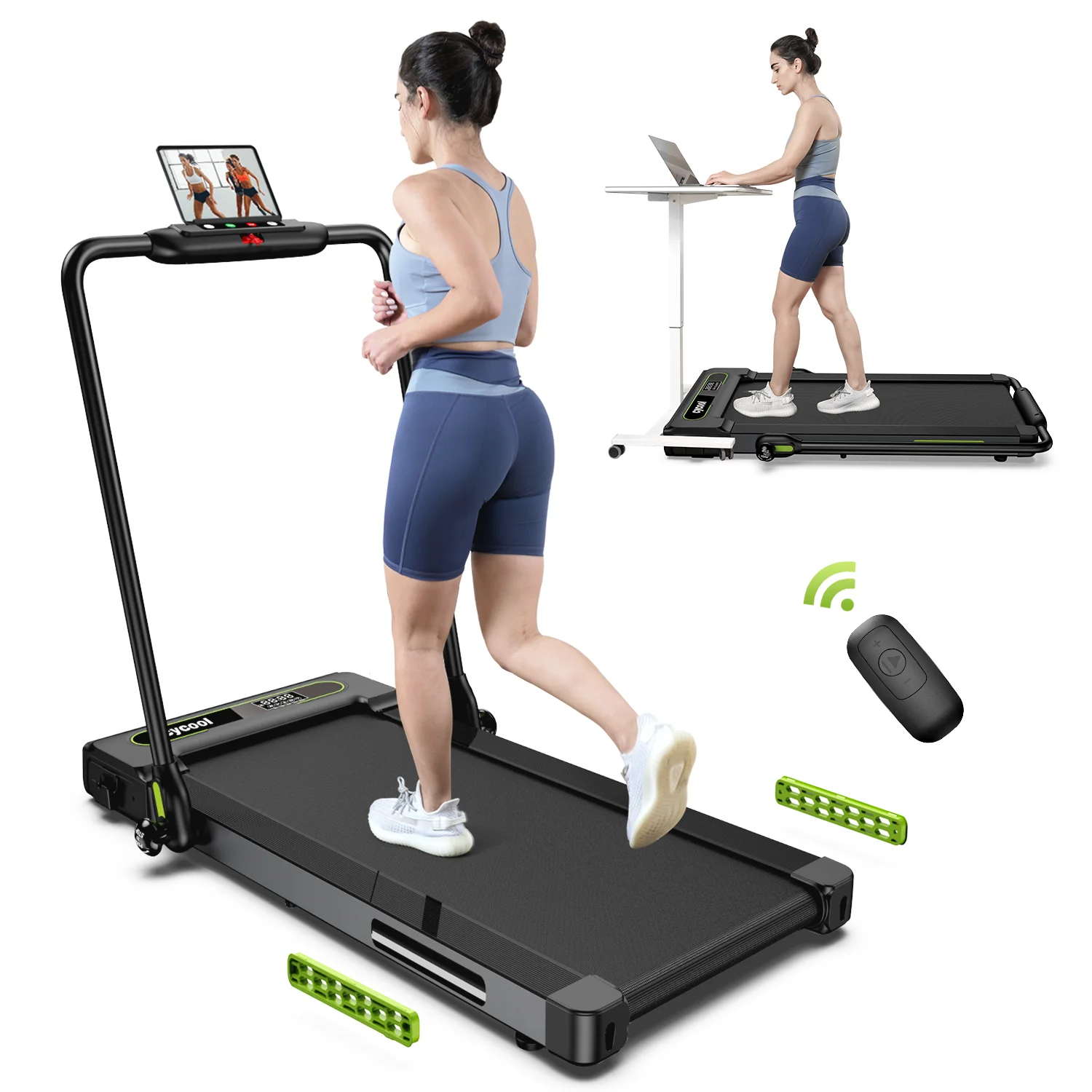 TOSSFD 2.5HP Folding Treadmill with Display Screen Electric Running Walking Machine for Home Fitness R46201 - Womvr