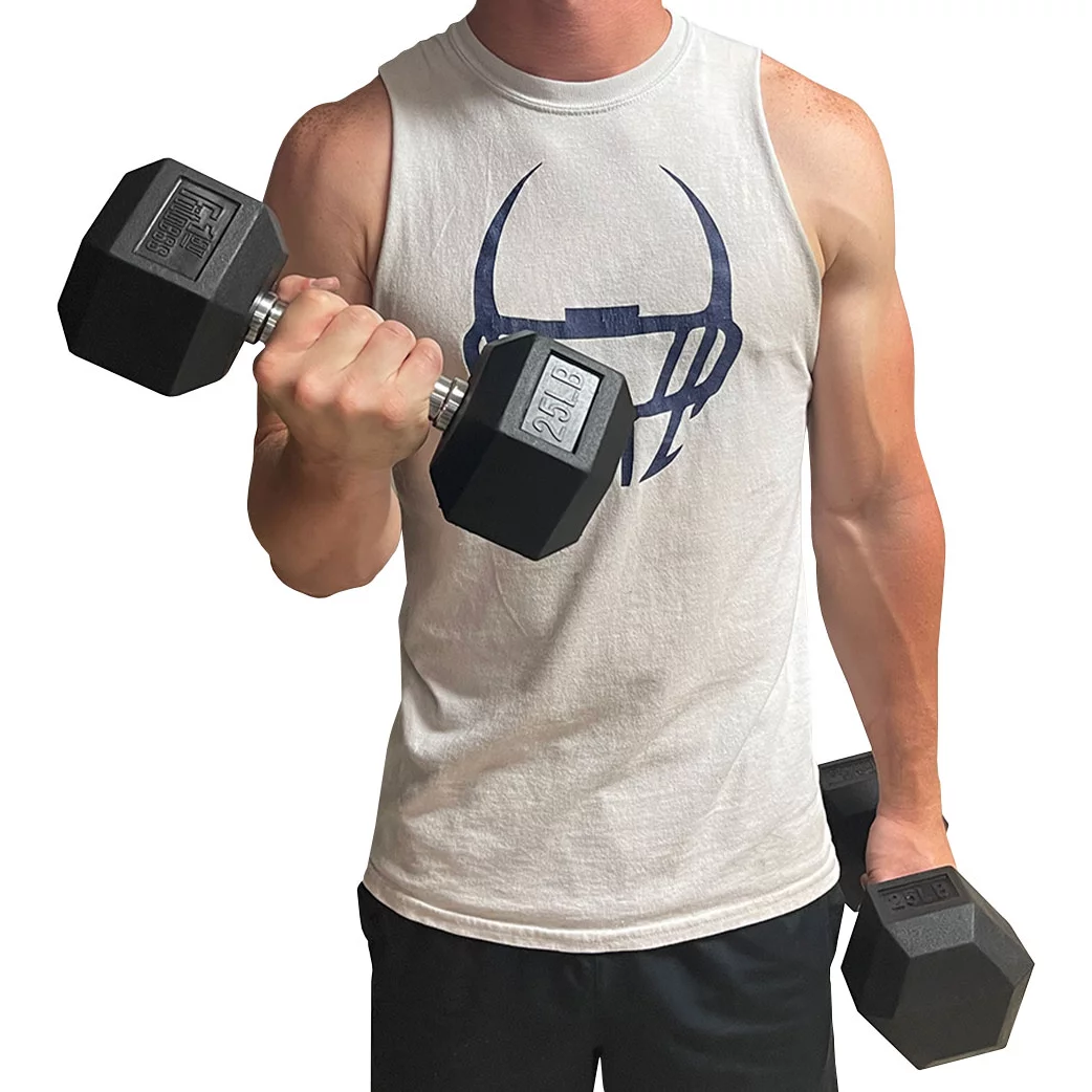 Fitness First Rubber Hex Dumbbell Pairs, 25 lbs. Pair - Womvr