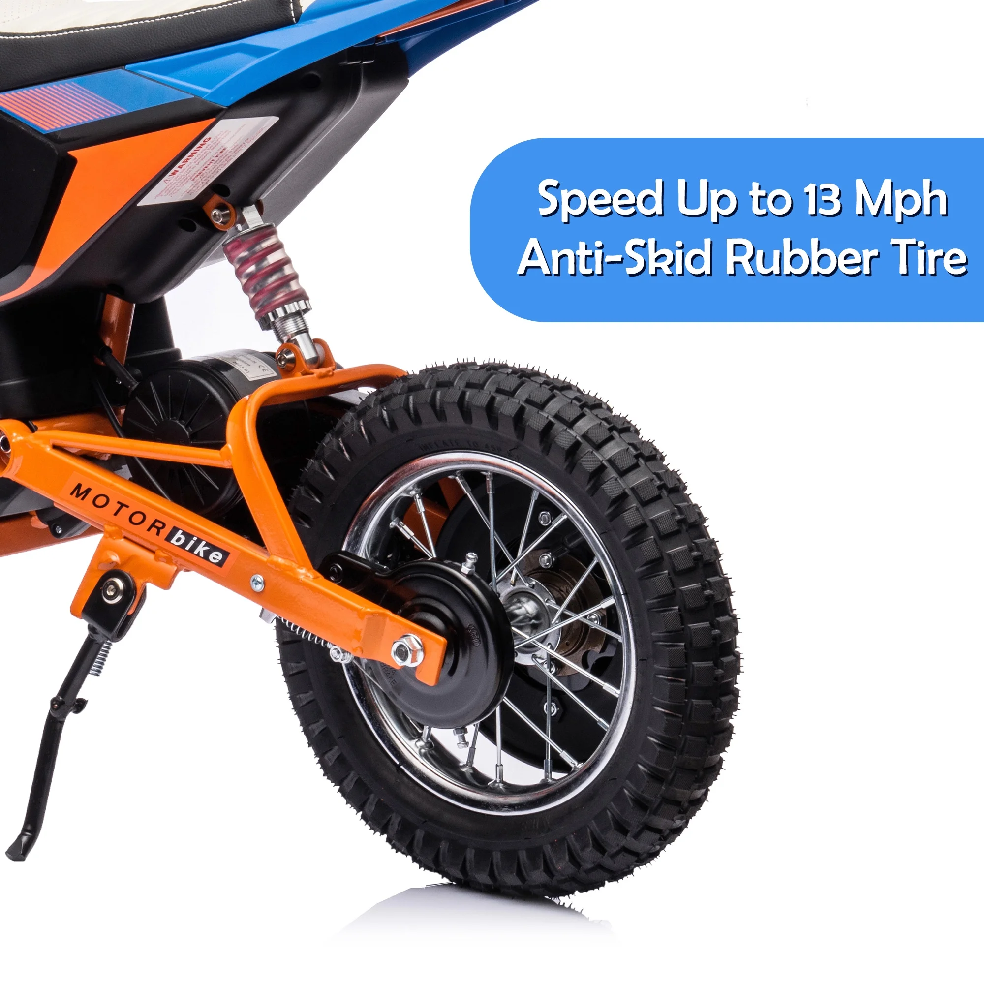 NEECHIPRO Electric Dirt Bike, 24V Electric Motorcycle Ride on Bicycle for Teens Age 13+,250W 13mph Max Speed,White - Womvr