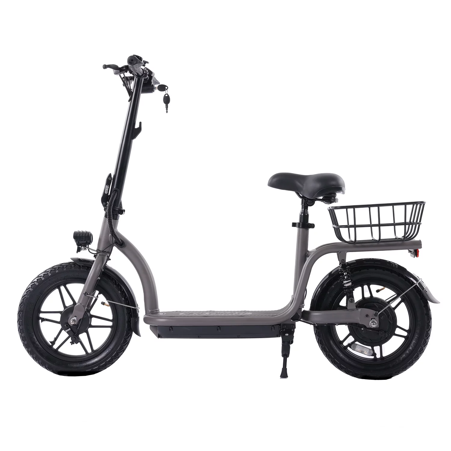 GOTRAX Flex Electric Scooter with Seat for Adult Commuter, 400W&16 Miles Range&15.5Mph Foldable Scooter with 14