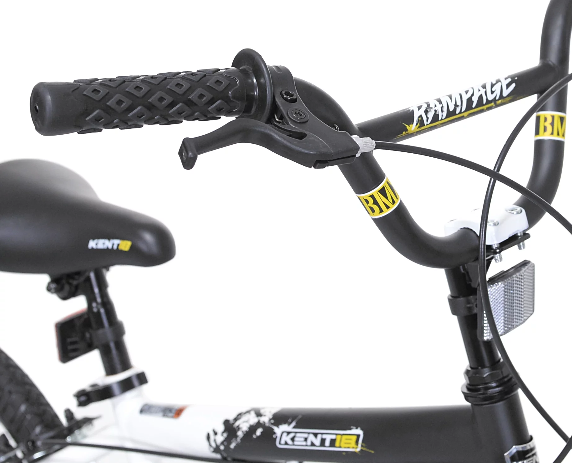 Kent Bicycle 18 in. Rampage Boy's BMX Child Bicycle, Gold and Black - Womvr