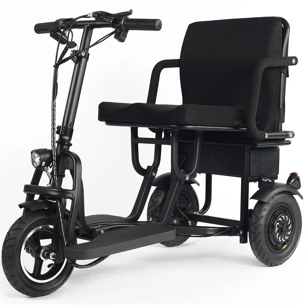 MotoTec Folding Mobility Electric Trike 48v 700w Dual Motor Lithium Black - Womvr