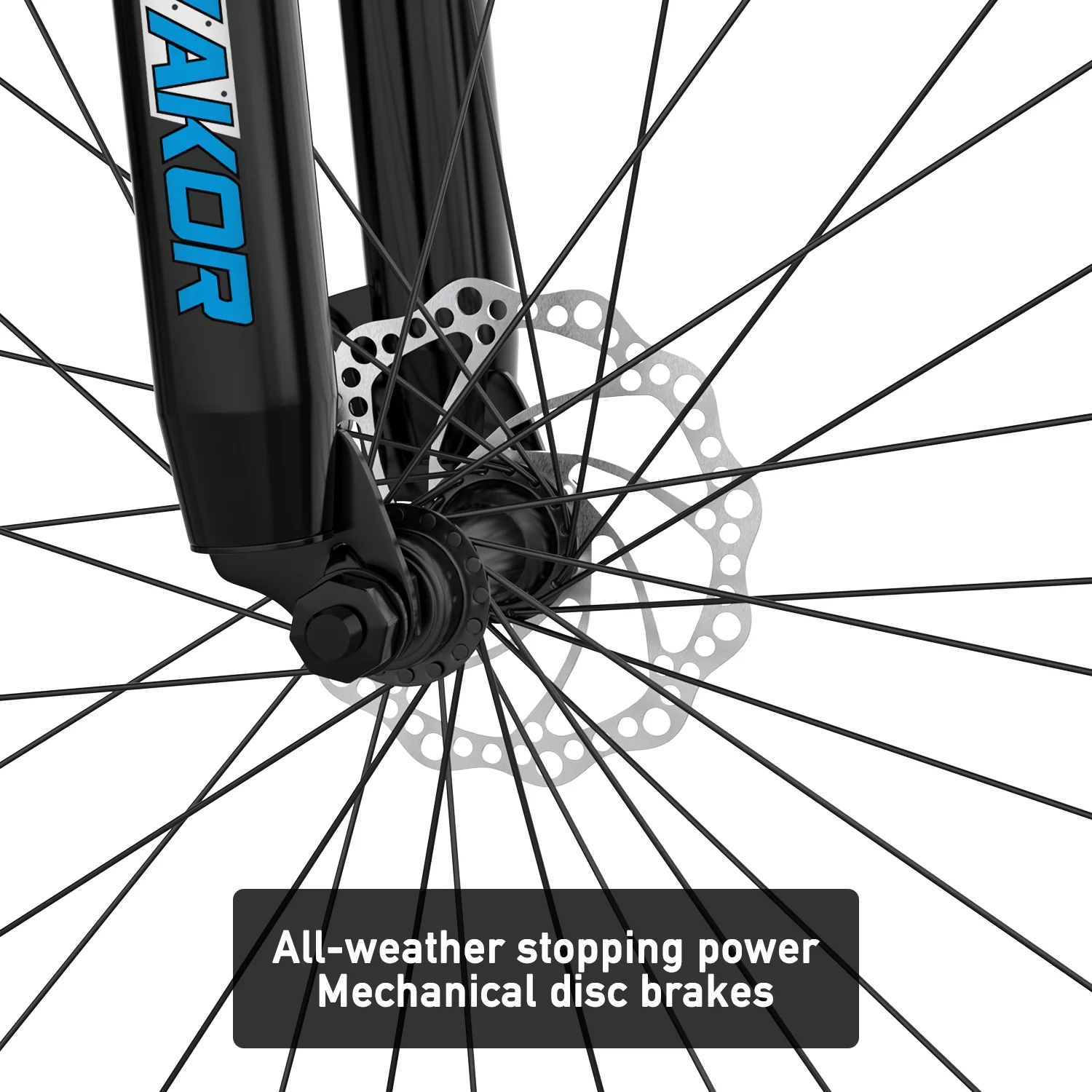 ARVAKOR 26'' Mountain Bikes for Men, 21 Speeds, Double Disc Brake, Gray - Womvr