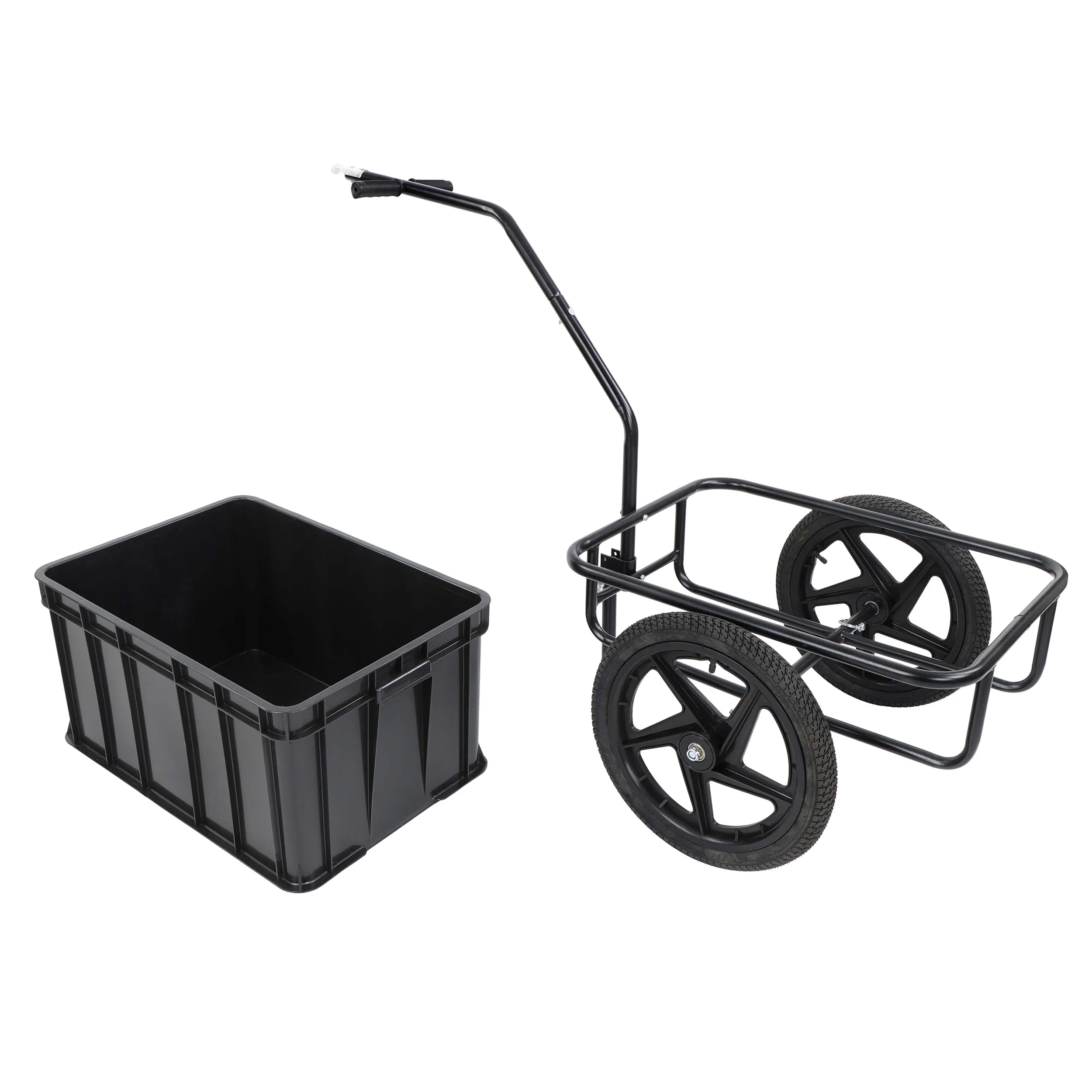 Neature Bike Trailer Utility Cart and Bike Trailer Attachment Kit - 88lb Cap - Womvr