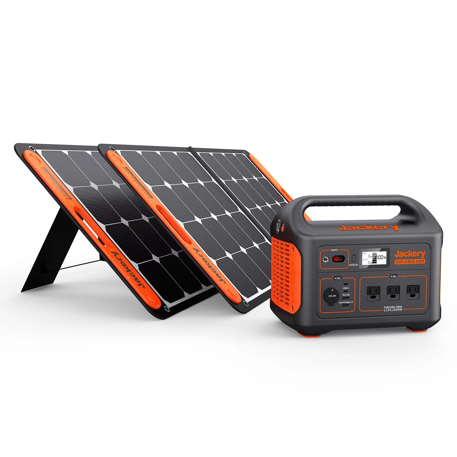 Jackery Explorer 1000 Portable Power Station, 1002Wh Capacity with 3x1000W AC Outlets (Solar Panel Optional) - Womvr