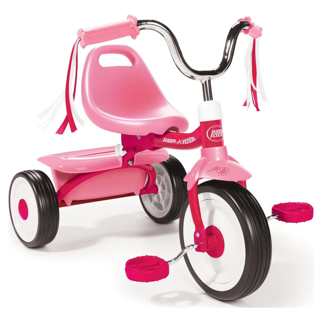 Radio Flyer Ready to Ride Folding Trike Fully Assembled, Red, Boys and Girls Toddler Tricycle - Womvr