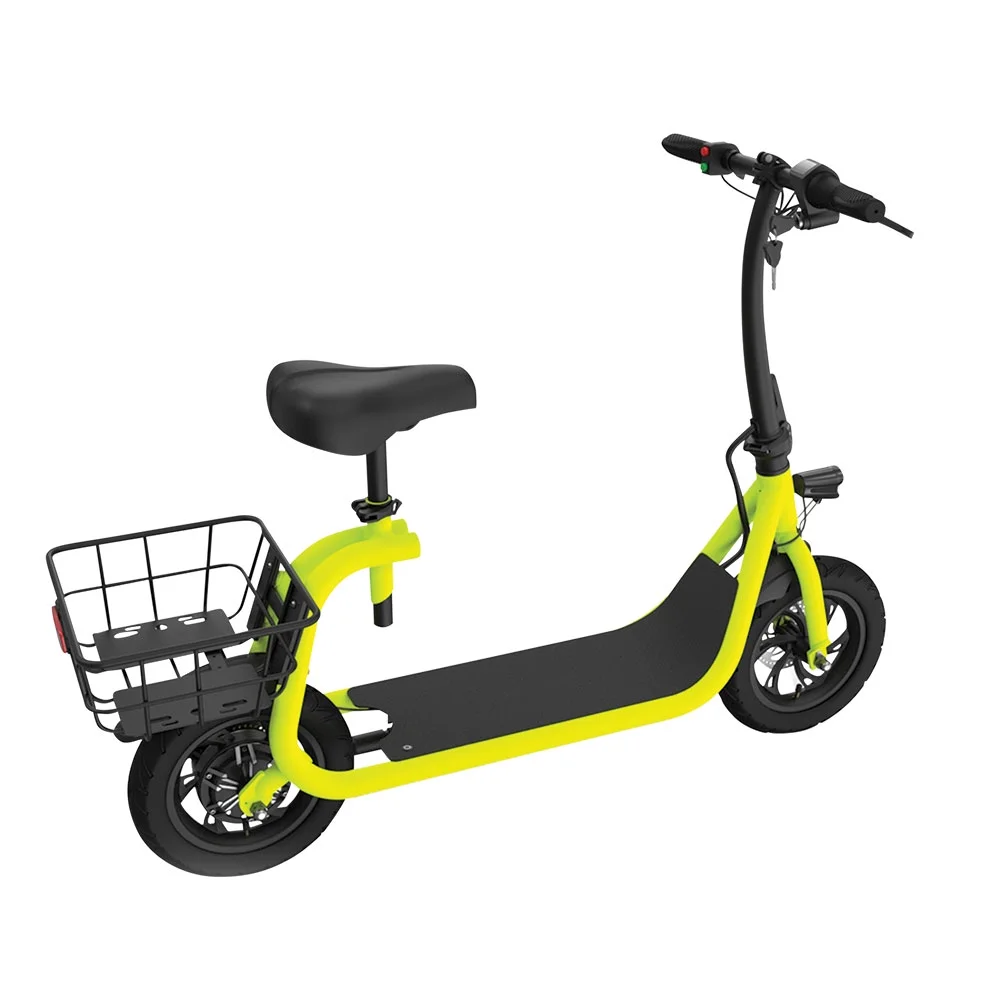 GlareWheel EB-NTEC1 Commuting Electric Bike and Scooter, Neon Green - Womvr