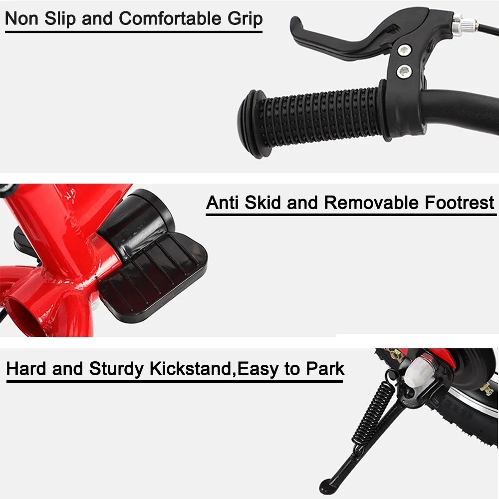 OHIIK Balance Bike 2 in 1 for Kids 2-7 Years Old,Balance to Pedals Bike,12 14 16 inch Kids Bike,with Pedal kit,Training Wheels,Brakes - Womvr