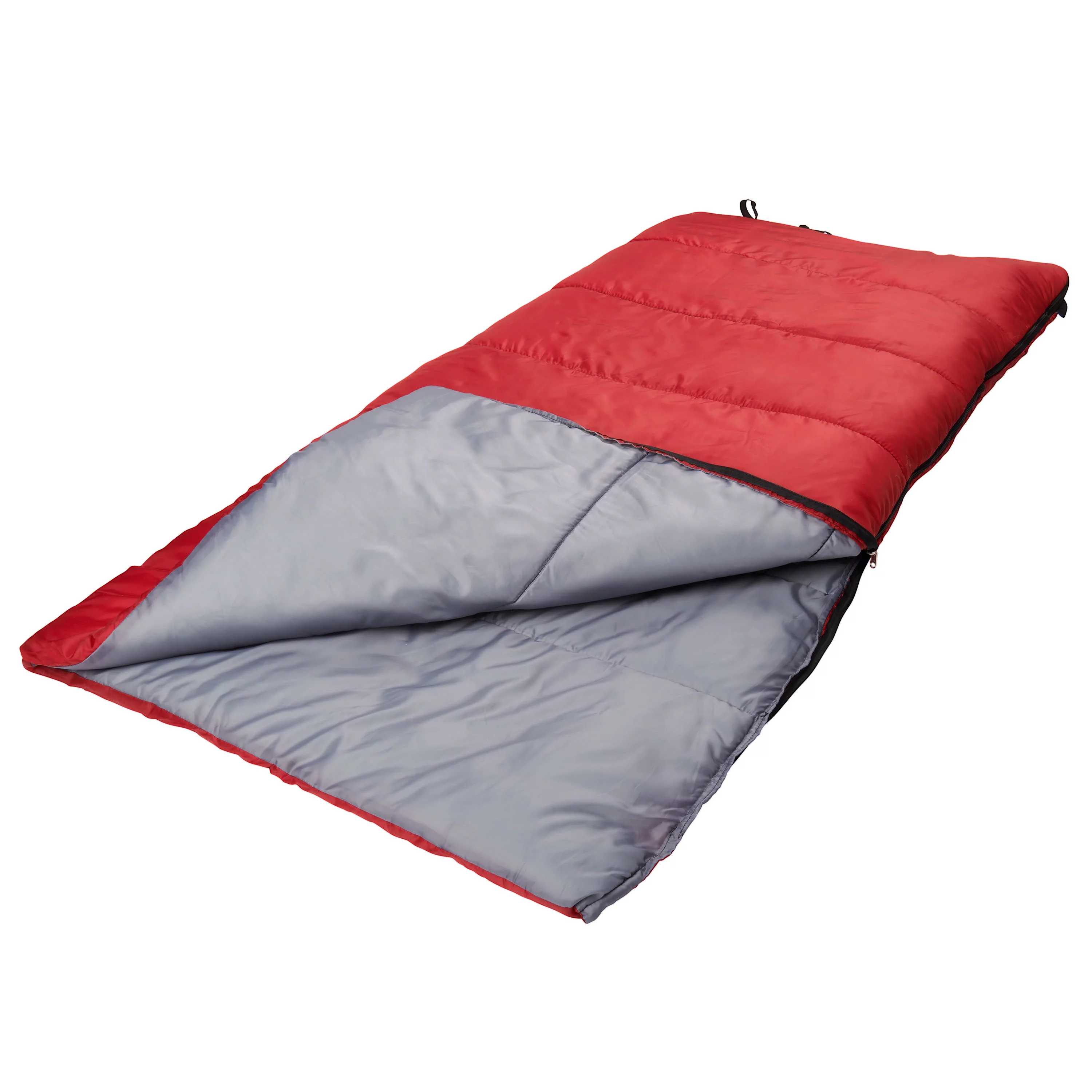 Ozark Trail 50-Degree Warm Weather Rectangular Sleeping Bag, Red, 33