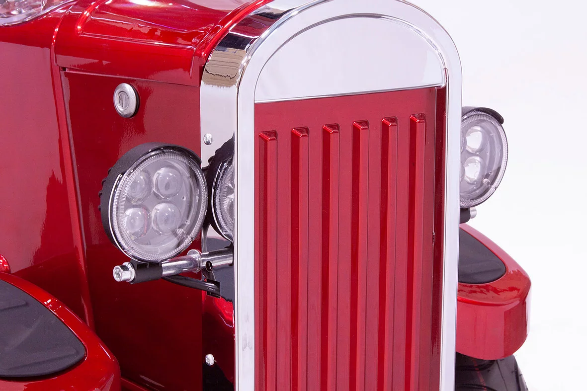 EWheels EW-VINTAGE Vintage 4-Wheel Mobility Scooter Red - Womvr