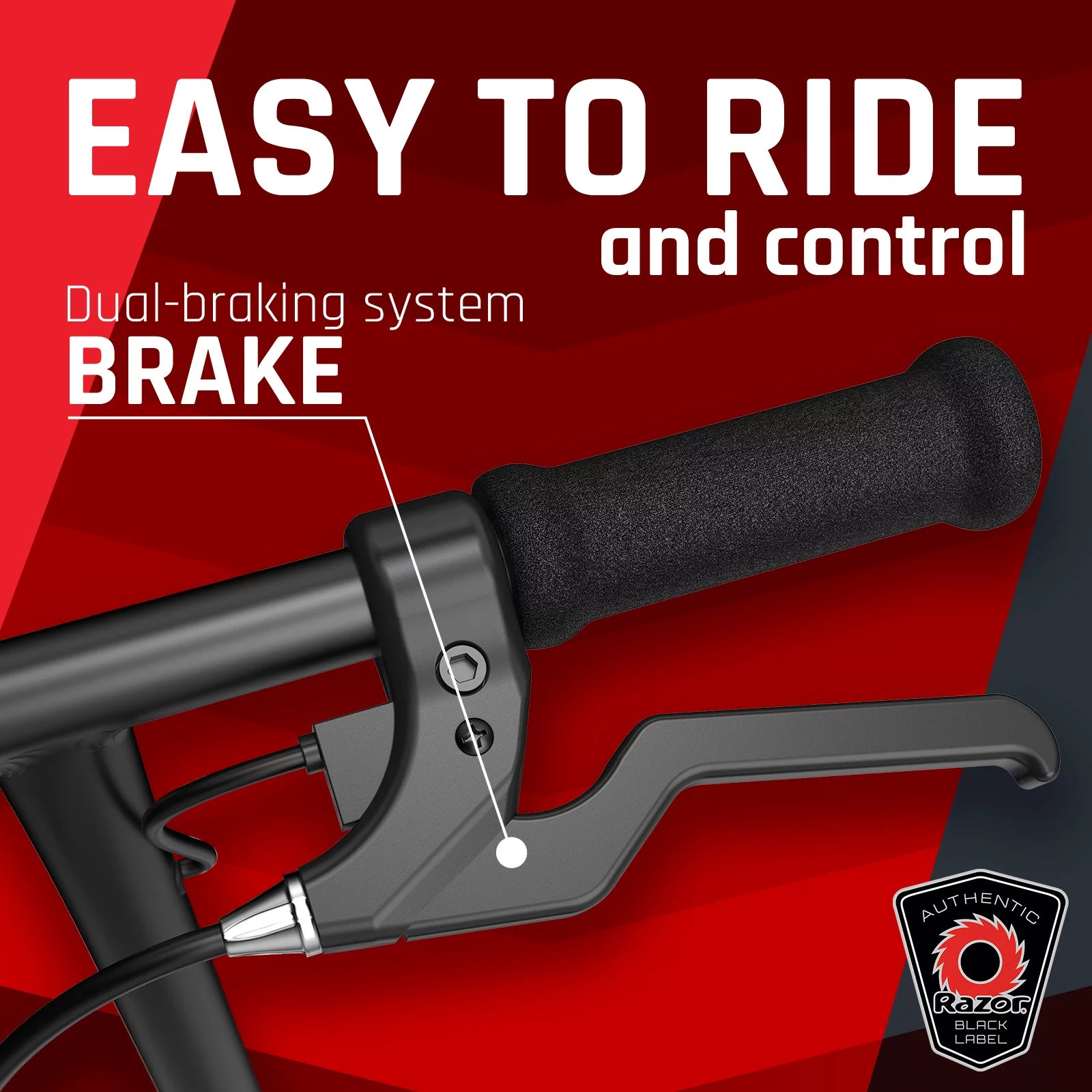 Razor Black Label E100 Electric Scooter – Blue, up to 10 mph, 8