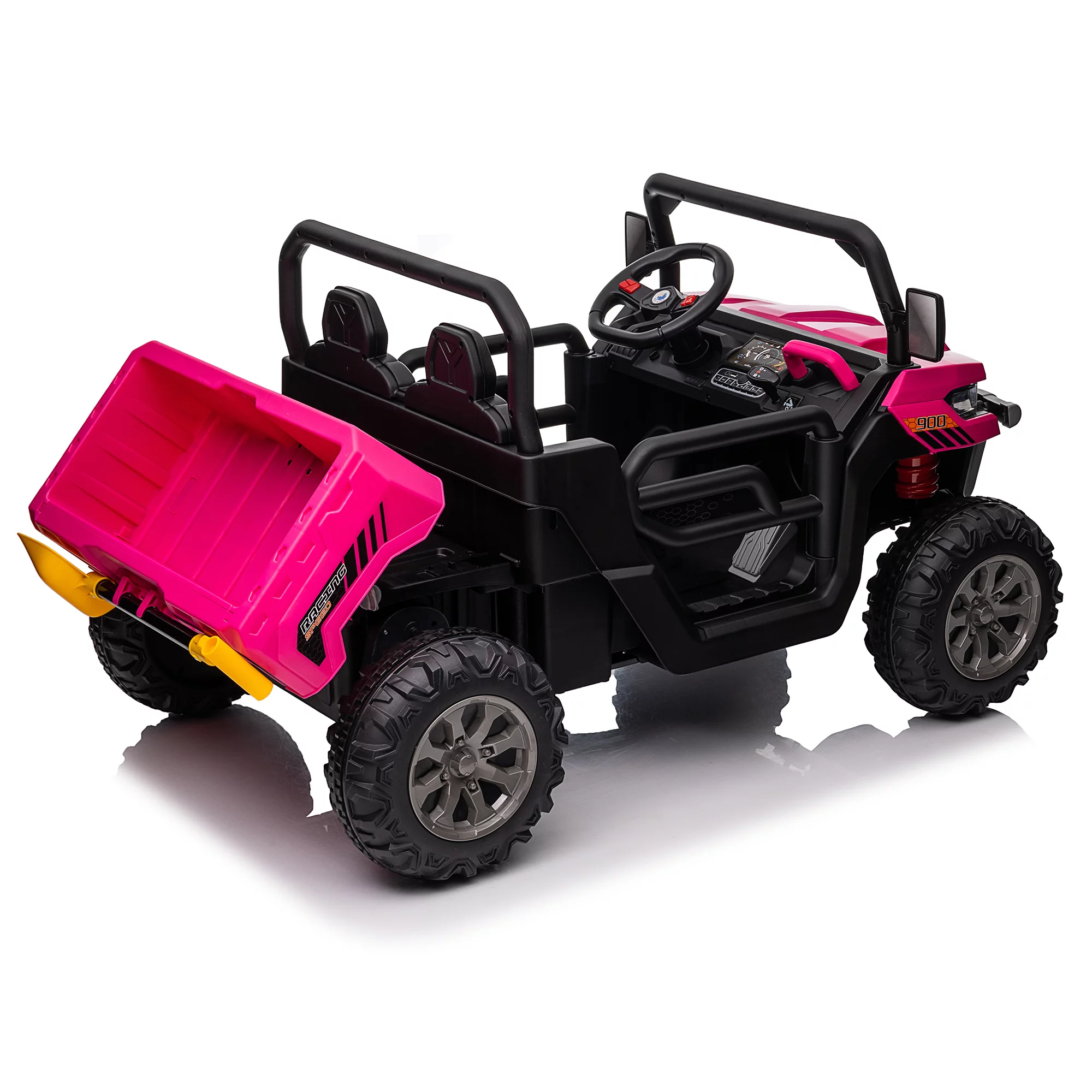 24V Kids Ride On Dump Truck 2 Seater with Remote,Green - Womvr