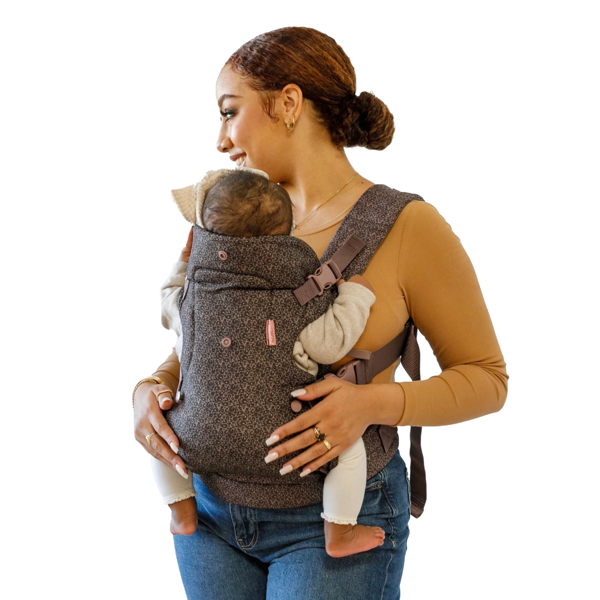 Infantino Nature & Nurture Convertible Baby Carrier, 4-Position, 8-32lbs, 0-9 Months, Sandy Tan - Womvr