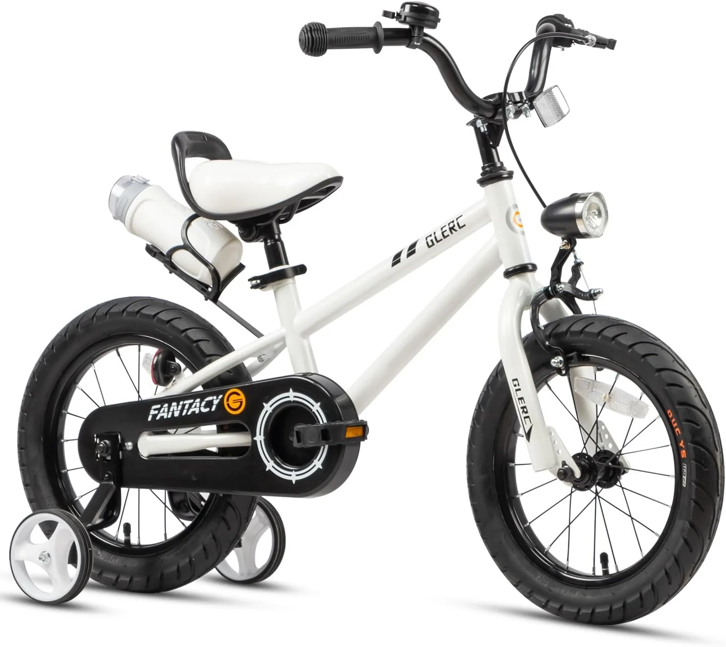 Glerc 12 inch Toddler and Kids Bike for 2-4 Years Old Boys & Girls, White - Womvr