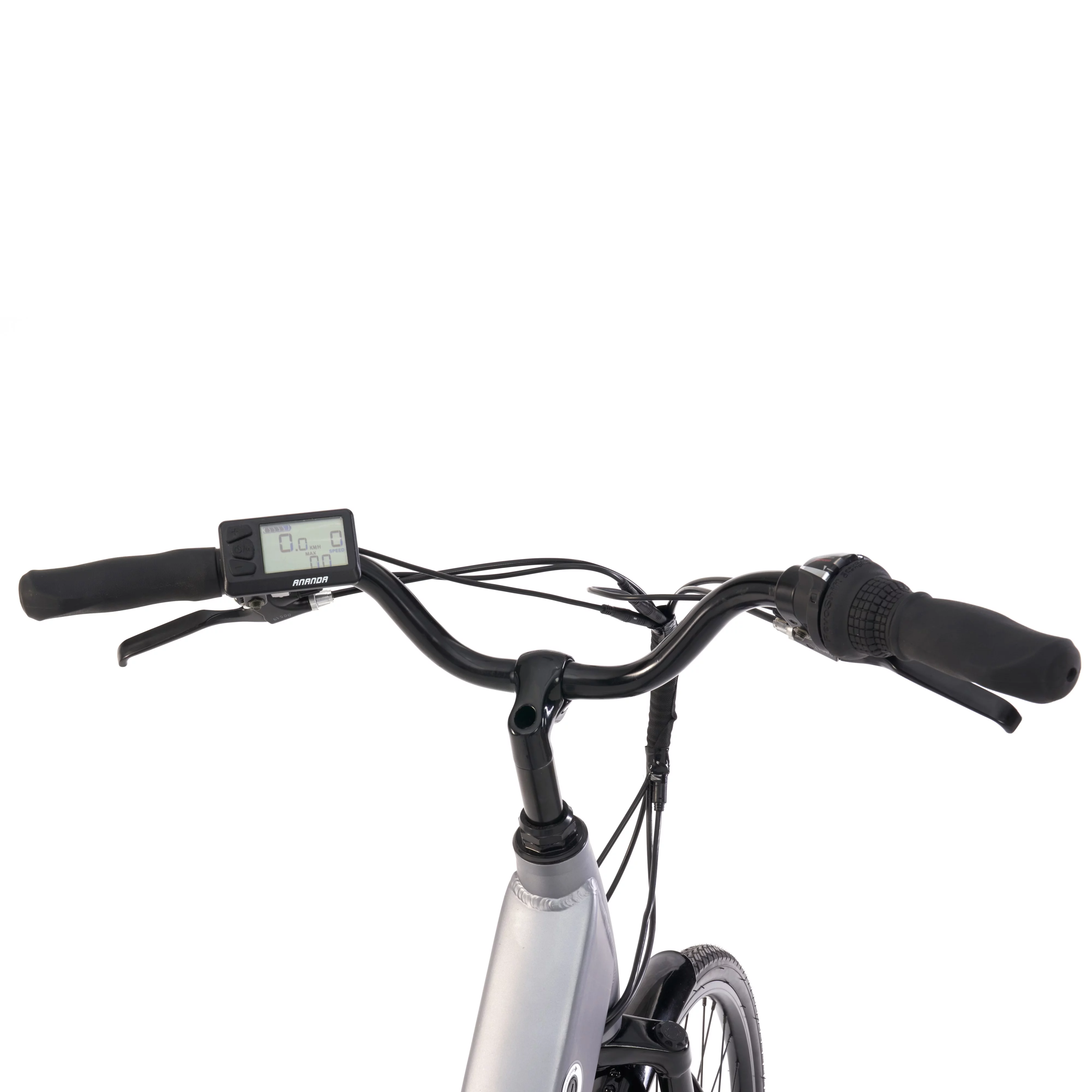 Hyper Bicycles 36V 700C Commuter Electric Bike for Adults, Pedal-Assist, 250W Mid-Drive E-Bike Motor, Matte White - Womvr