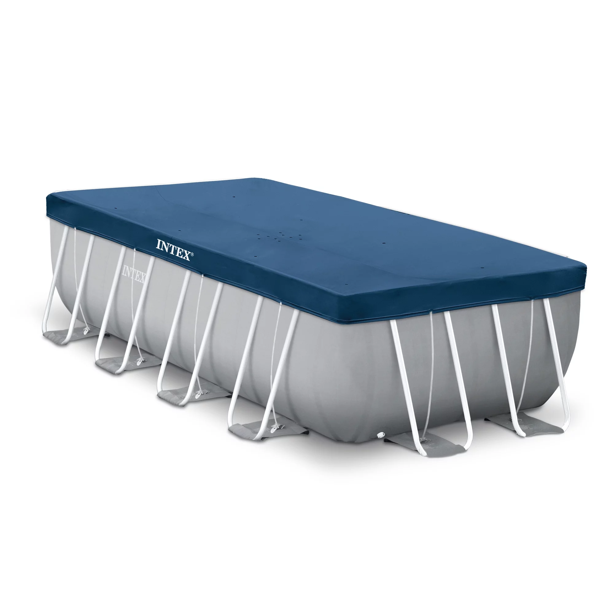 Intex 16Ft X 8Ft X 42In Prism Frame Rectangular Pool Set - Womvr